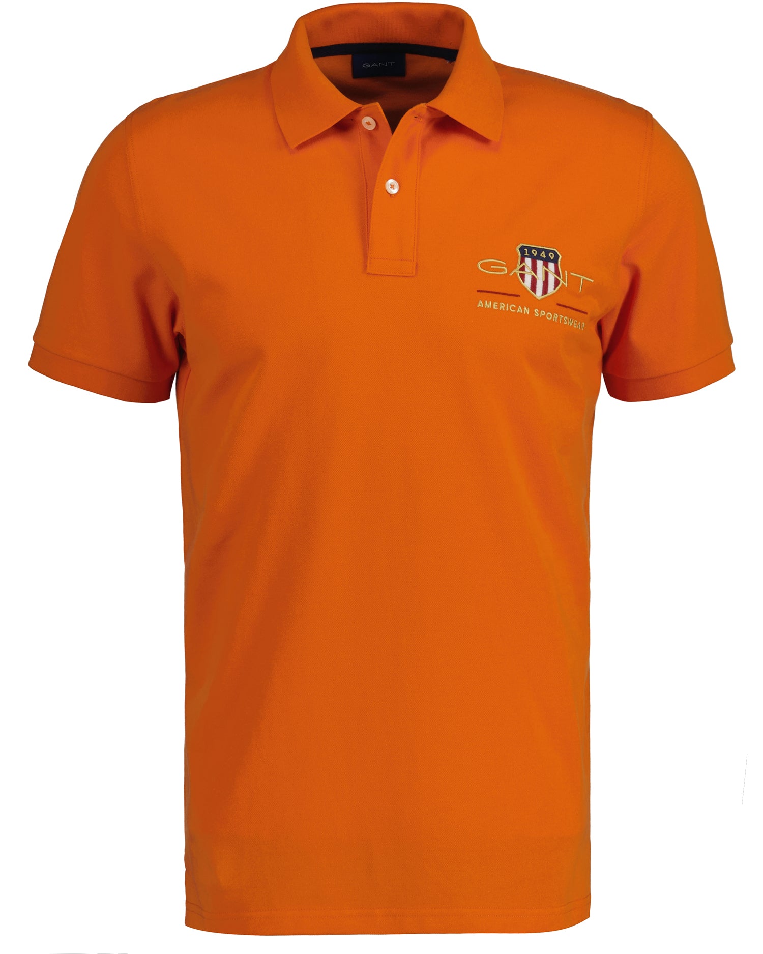 ARCHIVE SHIELD SS PIQUE-PUMPKIN ORANGE
