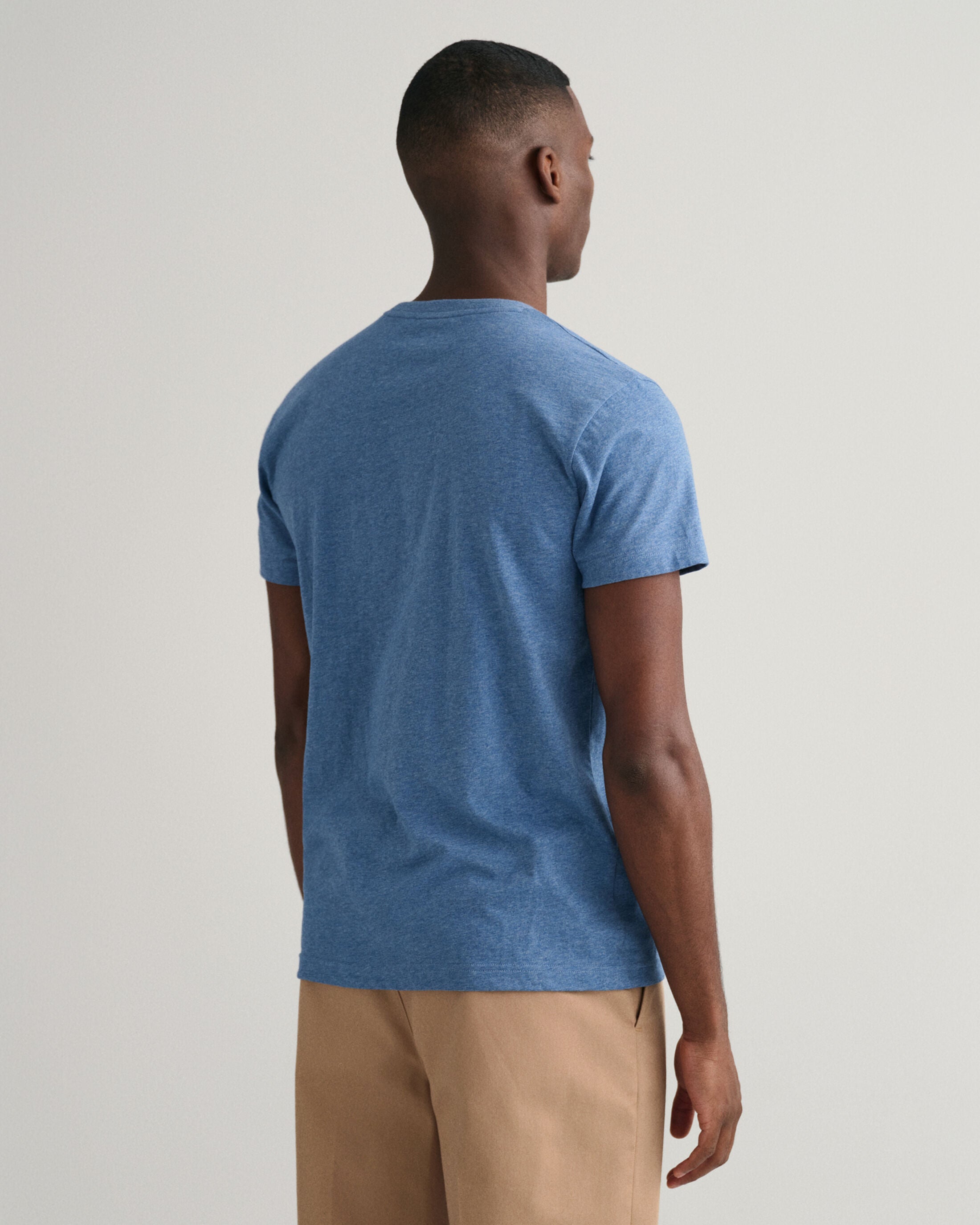 D2. ARCHIVE SHIELD SS T-SHIRT-DENIM BLUE MELANGE