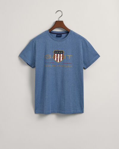 D2. ARCHIVE SHIELD SS T-SHIRT-DENIM BLUE MELANGE