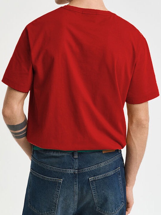 REG SHIELD SS T-SHIRT-RUBY RED