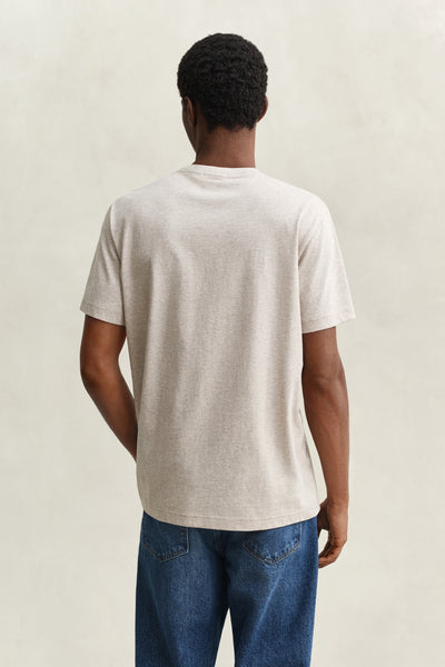 REG SHIELD SS T-SHIRT-SEED MELANGE
