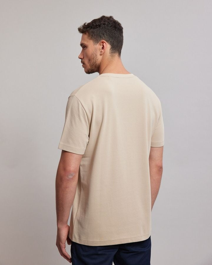 TEXTURE SS T-SHIRT-DRY SAND