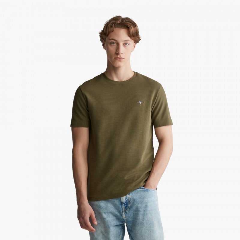 TEXTURE SS T-SHIRT-RACING GREEN