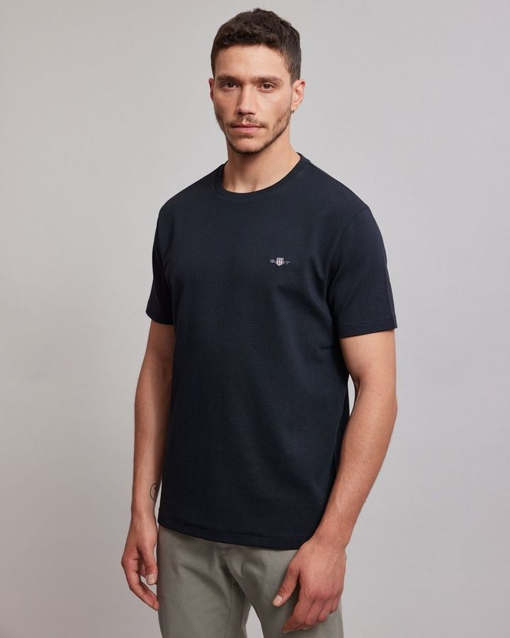 TEXTURE SS T-SHIRT-BLACK