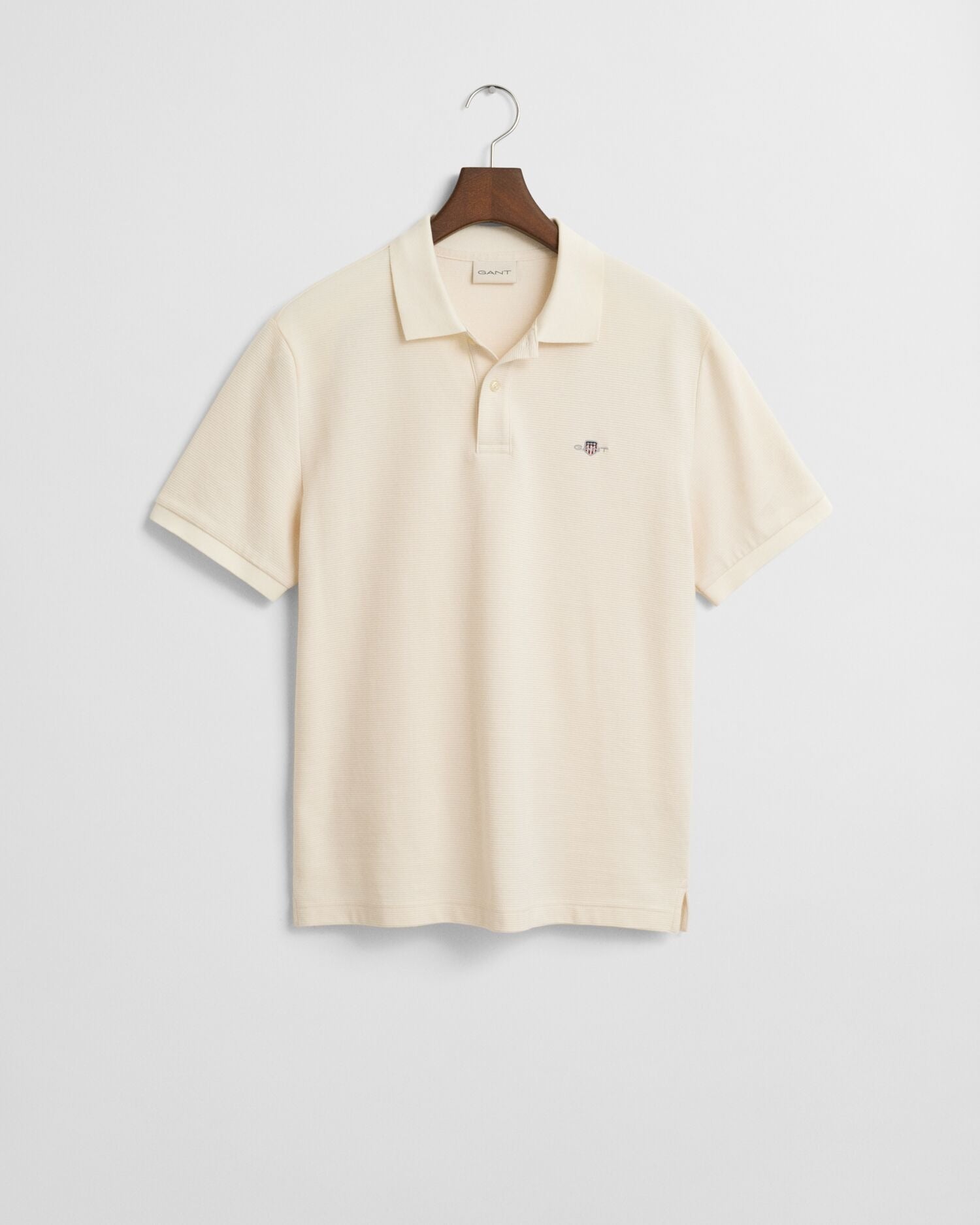 TEXTURED POLO-CREAM