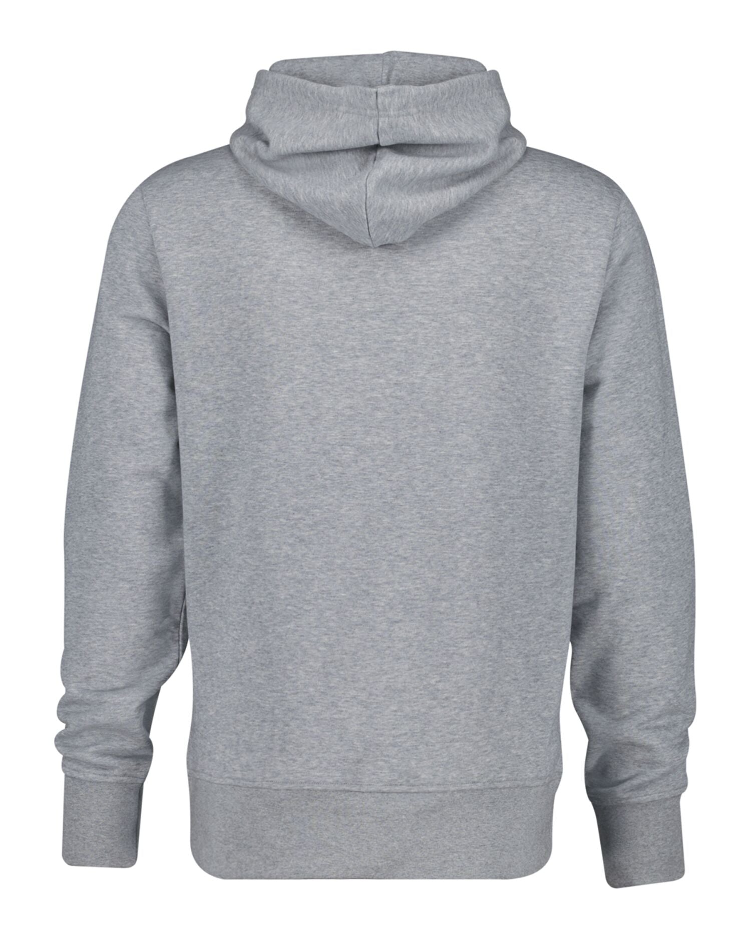 PRINT SWEAT HOODIE-GREY MELANGE