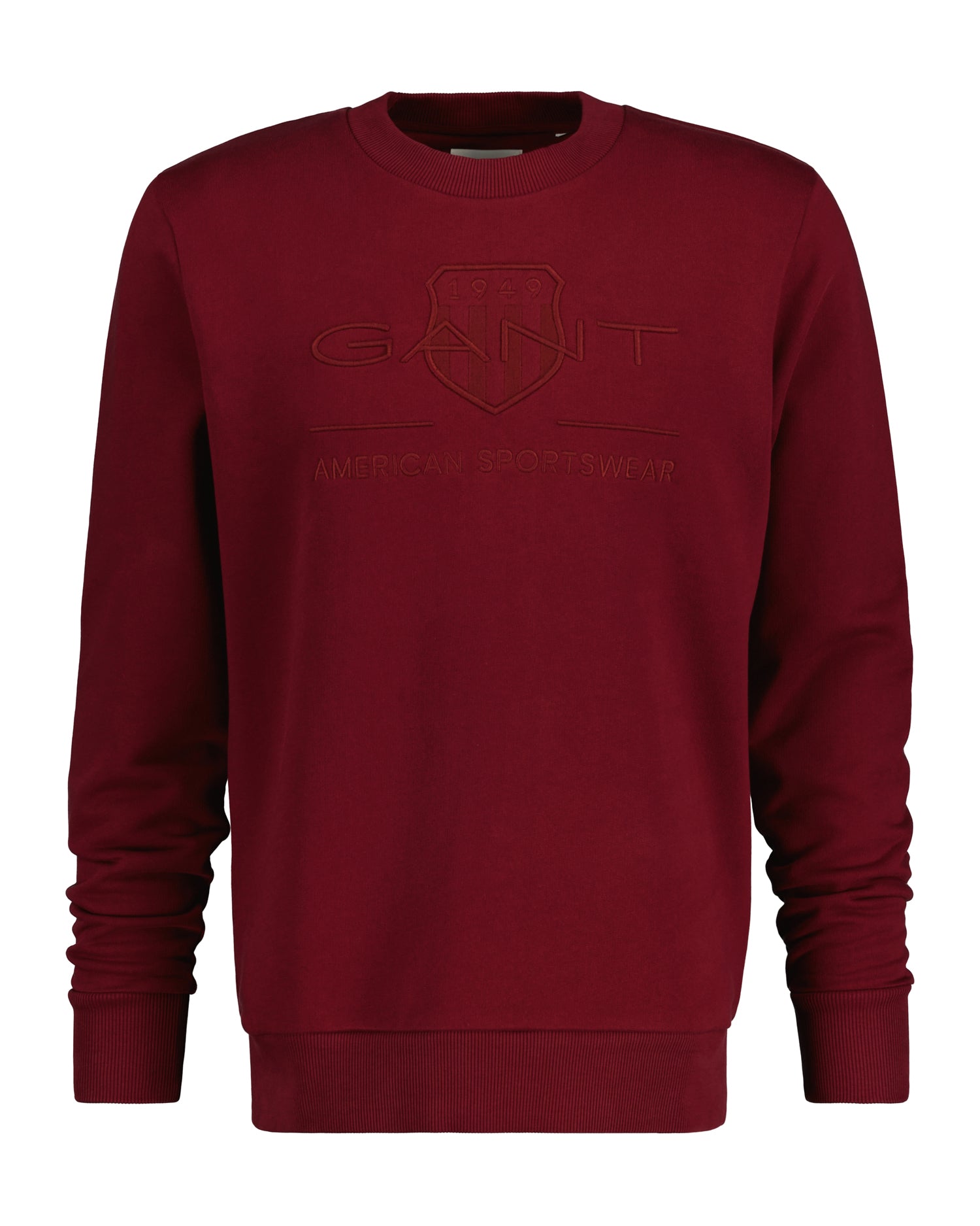 REG TONAL SHIELD C-NECK SWEAT-PLUMPED RED
