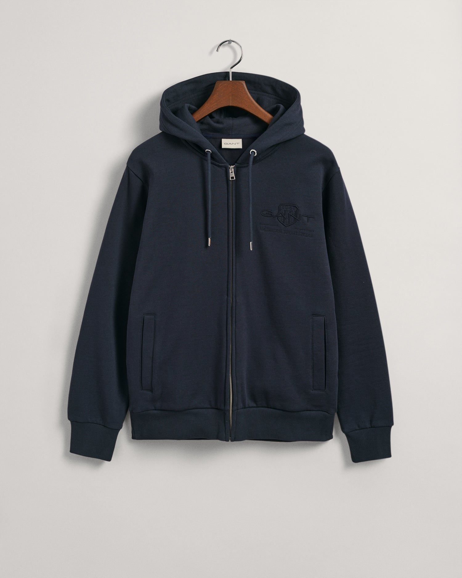 REG TONAL SHIELD FULL ZIP HOODIE-EVENING BLUE
