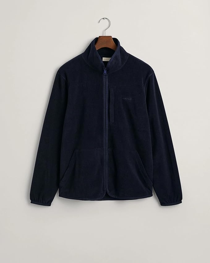 FLEECE ZIP JACKET-EVENING BLUE