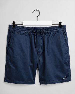 RELAXED FIT LOGO SHORTS-MARINE