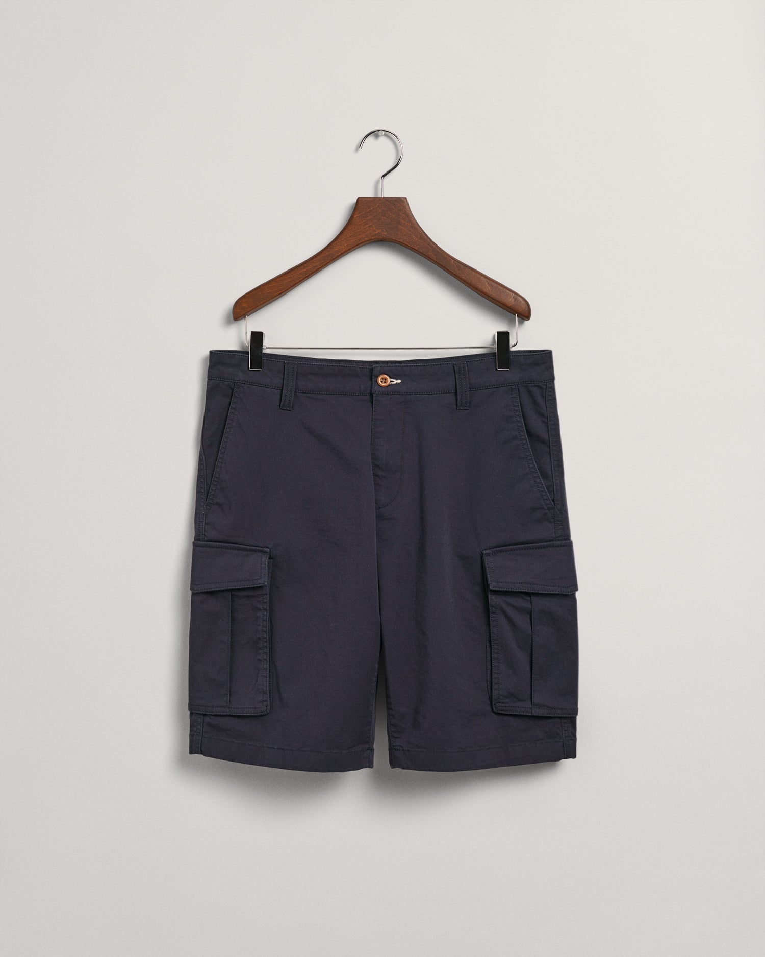 RELAXED TWILL CARGO SHORTS-MARINE