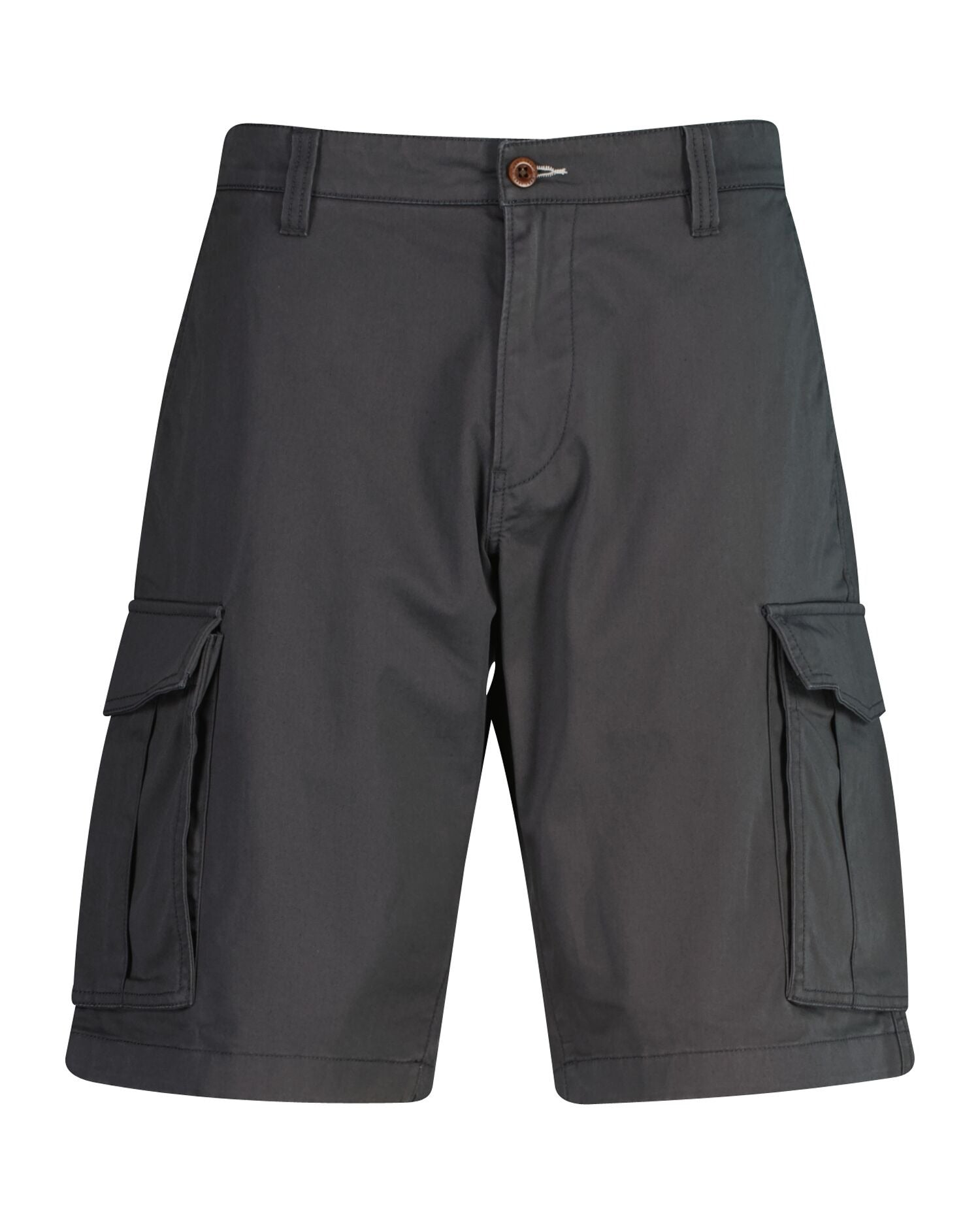 RELAXED TWILL CARGO SHORTS-ANTRACITE
