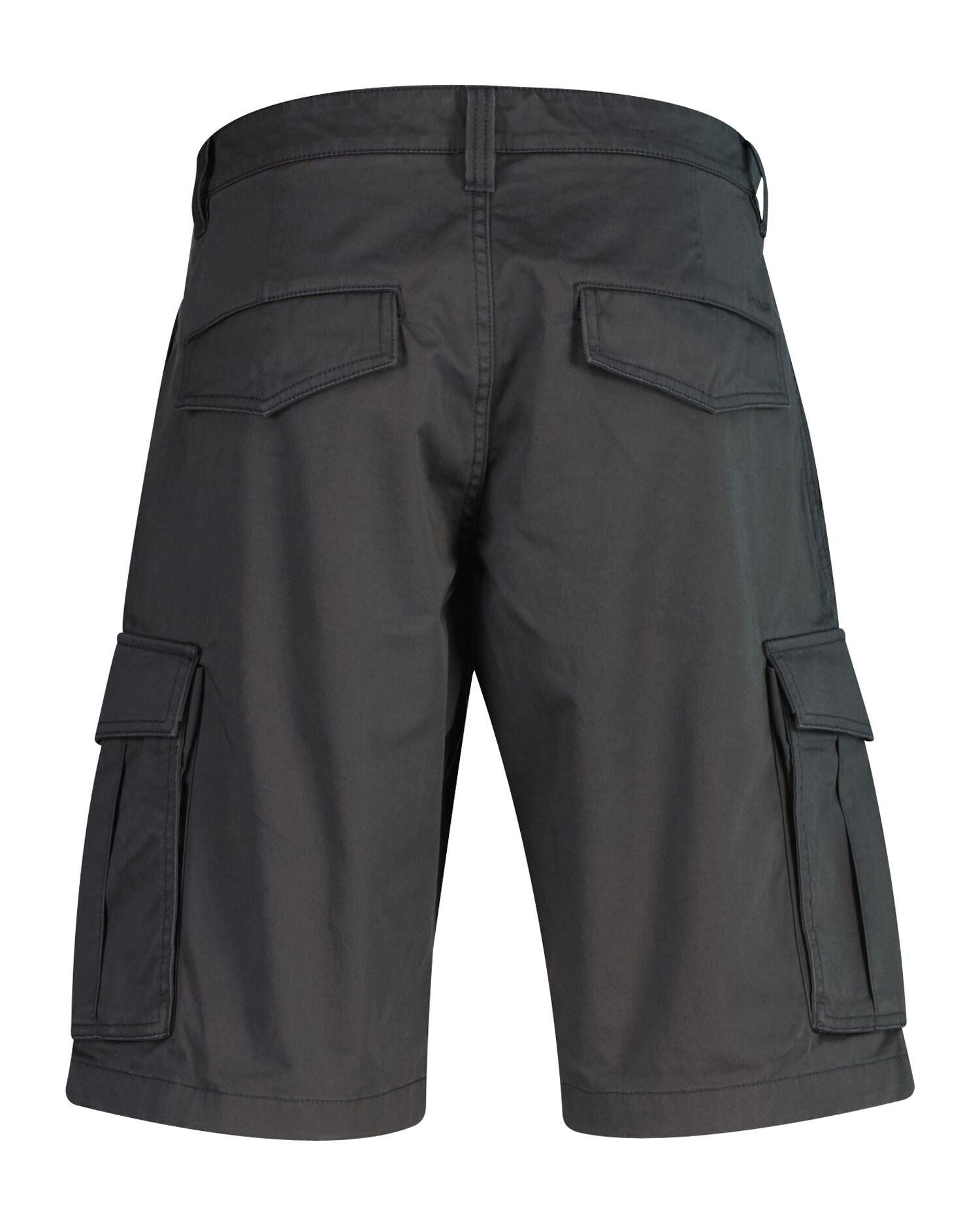 RELAXED TWILL CARGO SHORTS-ANTRACITE