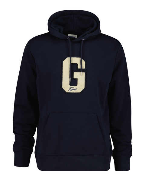 G BADGE HOODIE-EVENING BLUE