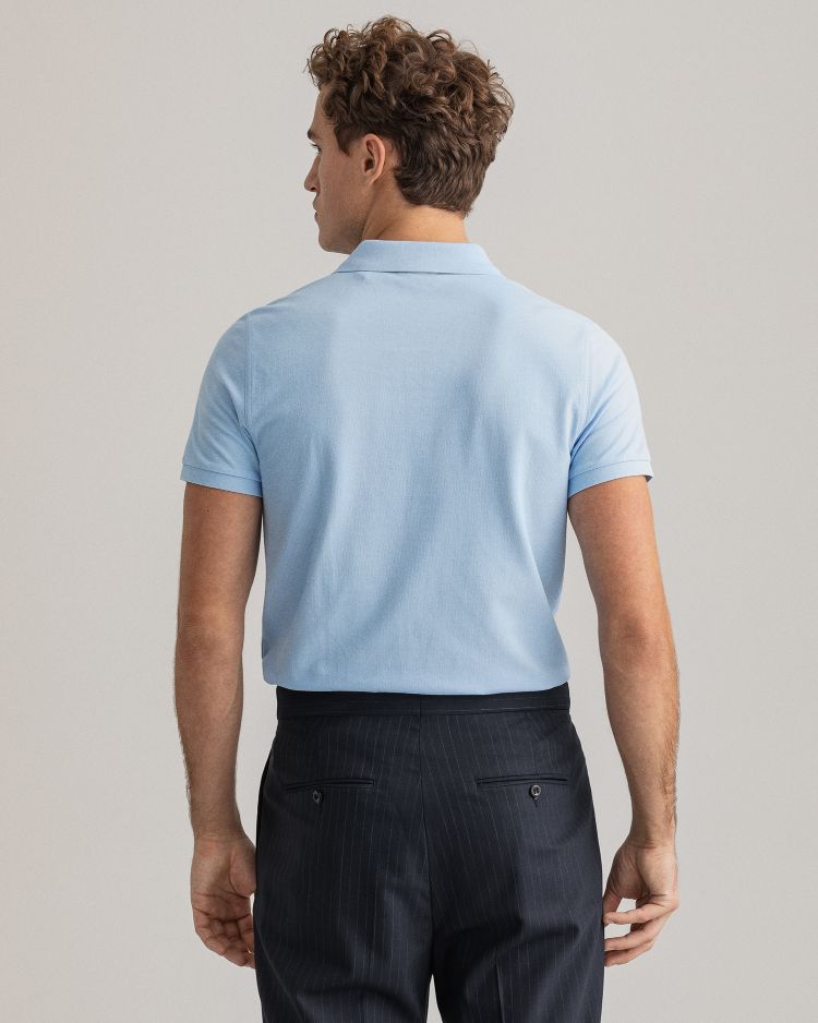 THE ORIGINAL PIQUE SS RUGGER-CAPRI BLUE