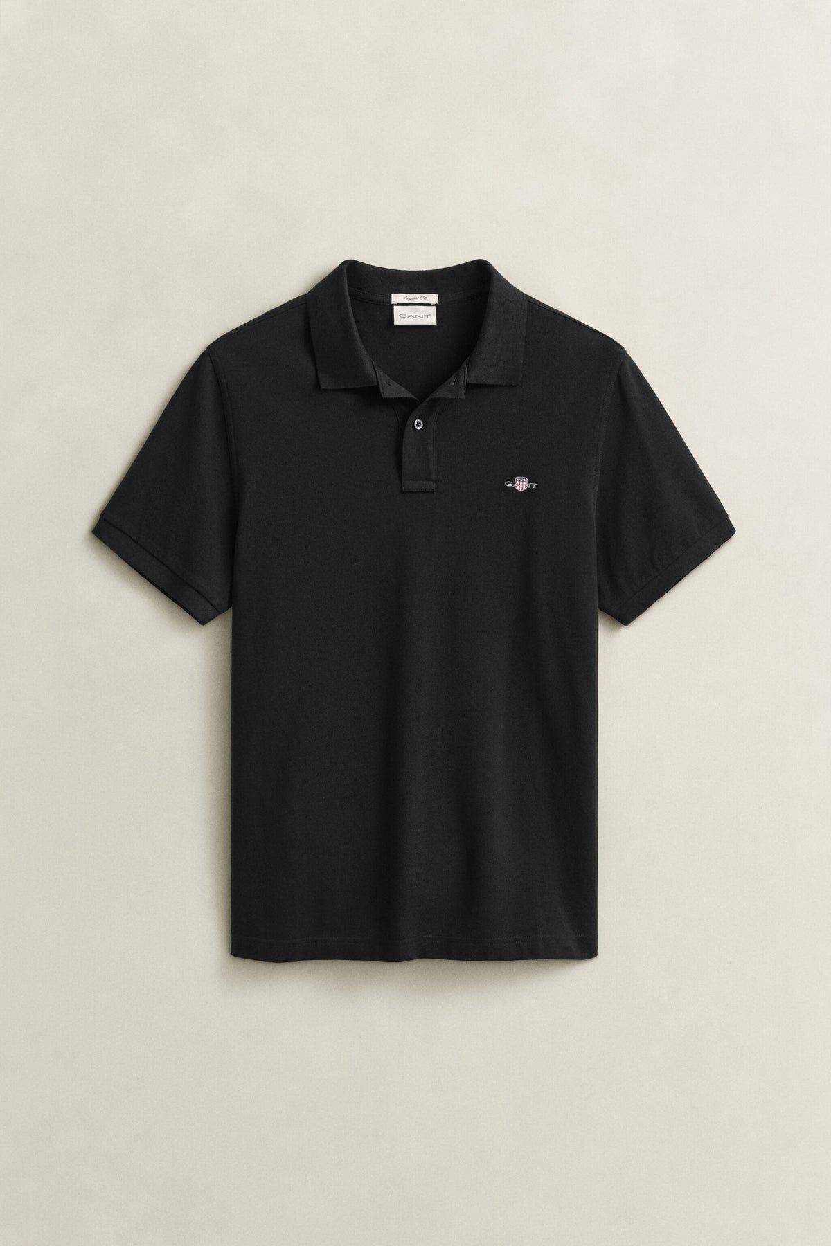 REG SHIELD SS PIQUE POLO-BLACK