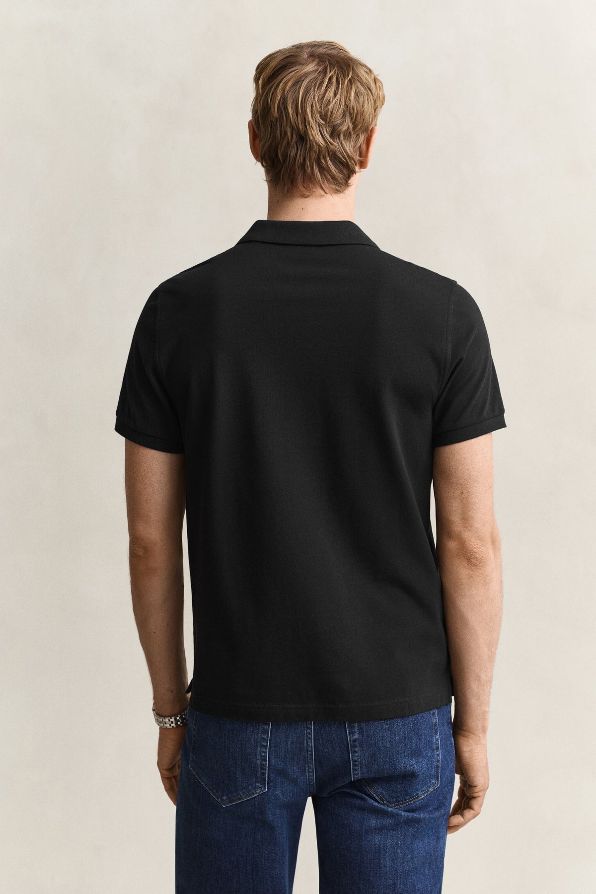 REG SHIELD SS PIQUE POLO-BLACK