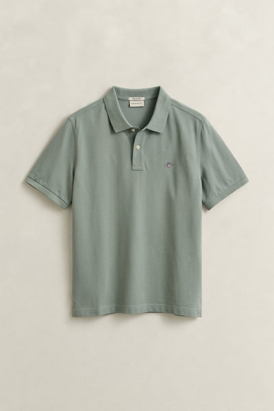 REG SHIELD SS PIQUE POLO-CERAMIC GREY