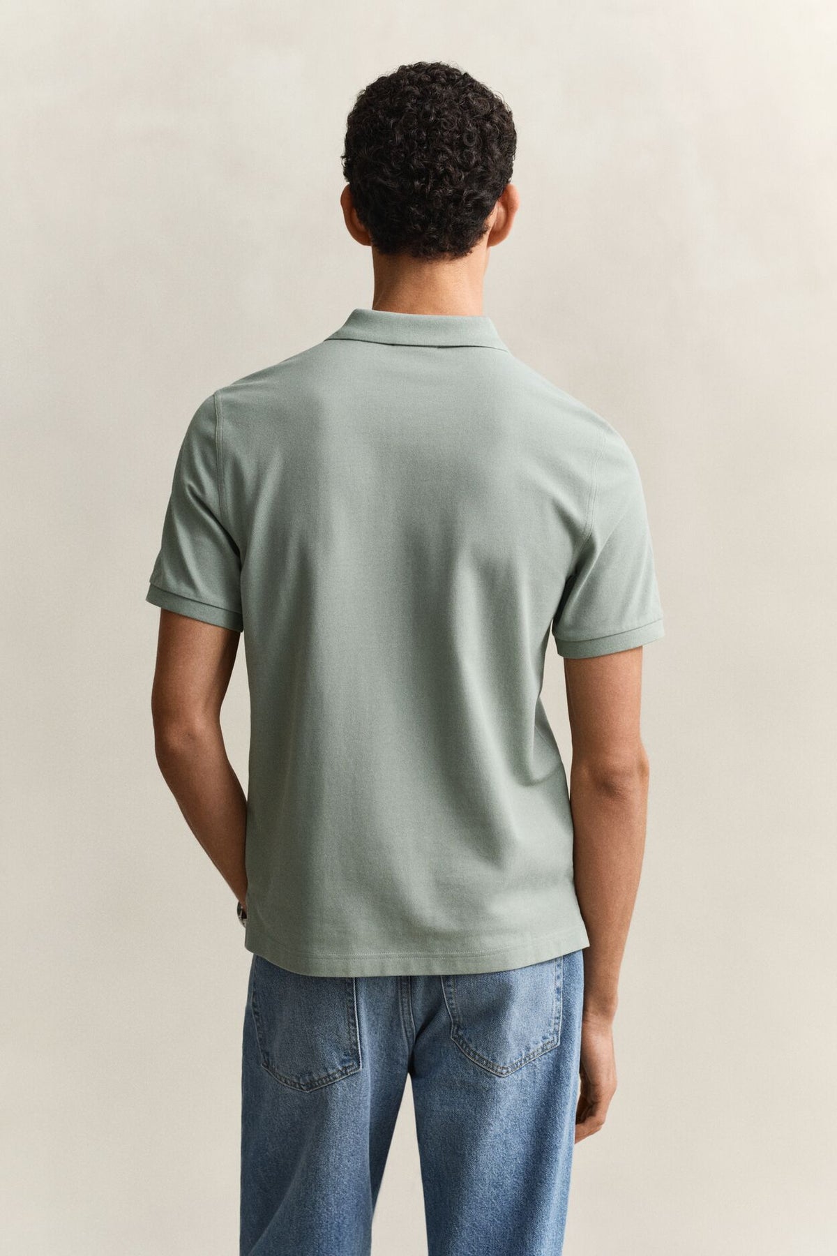 REG SHIELD SS PIQUE POLO-CERAMIC GREY