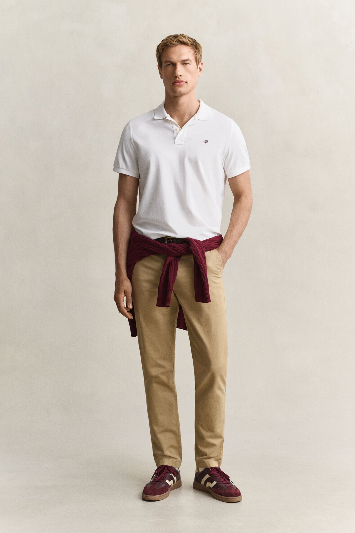 REG SHIELD SS PIQUE POLO-WHITE