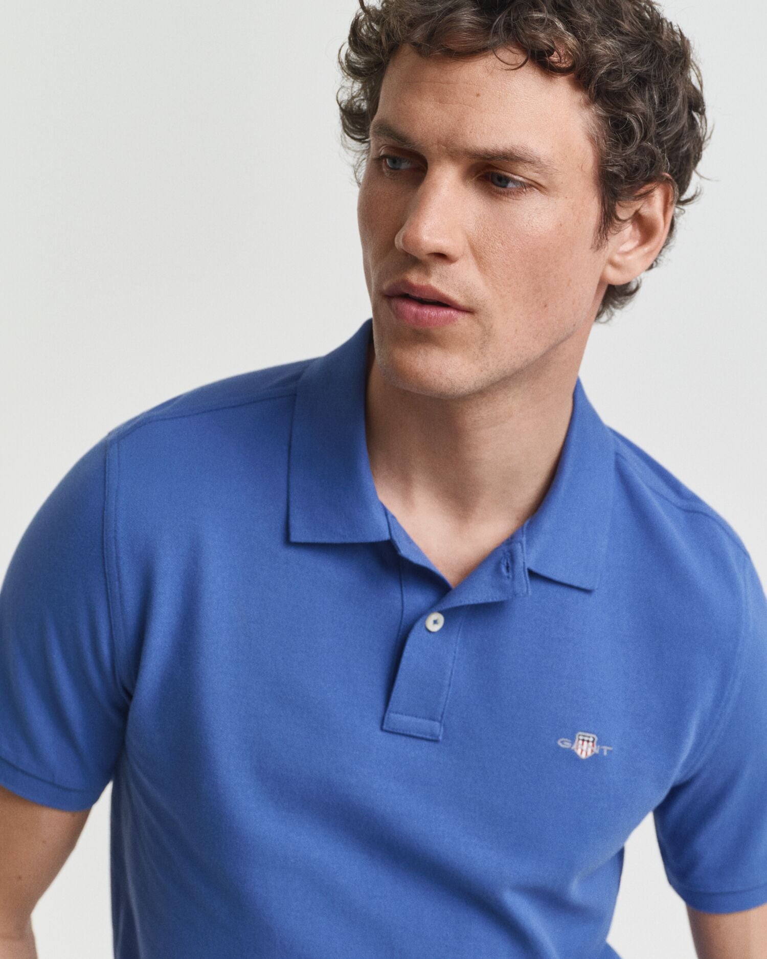 REG SHIELD SS PIQUE POLO-BLUE