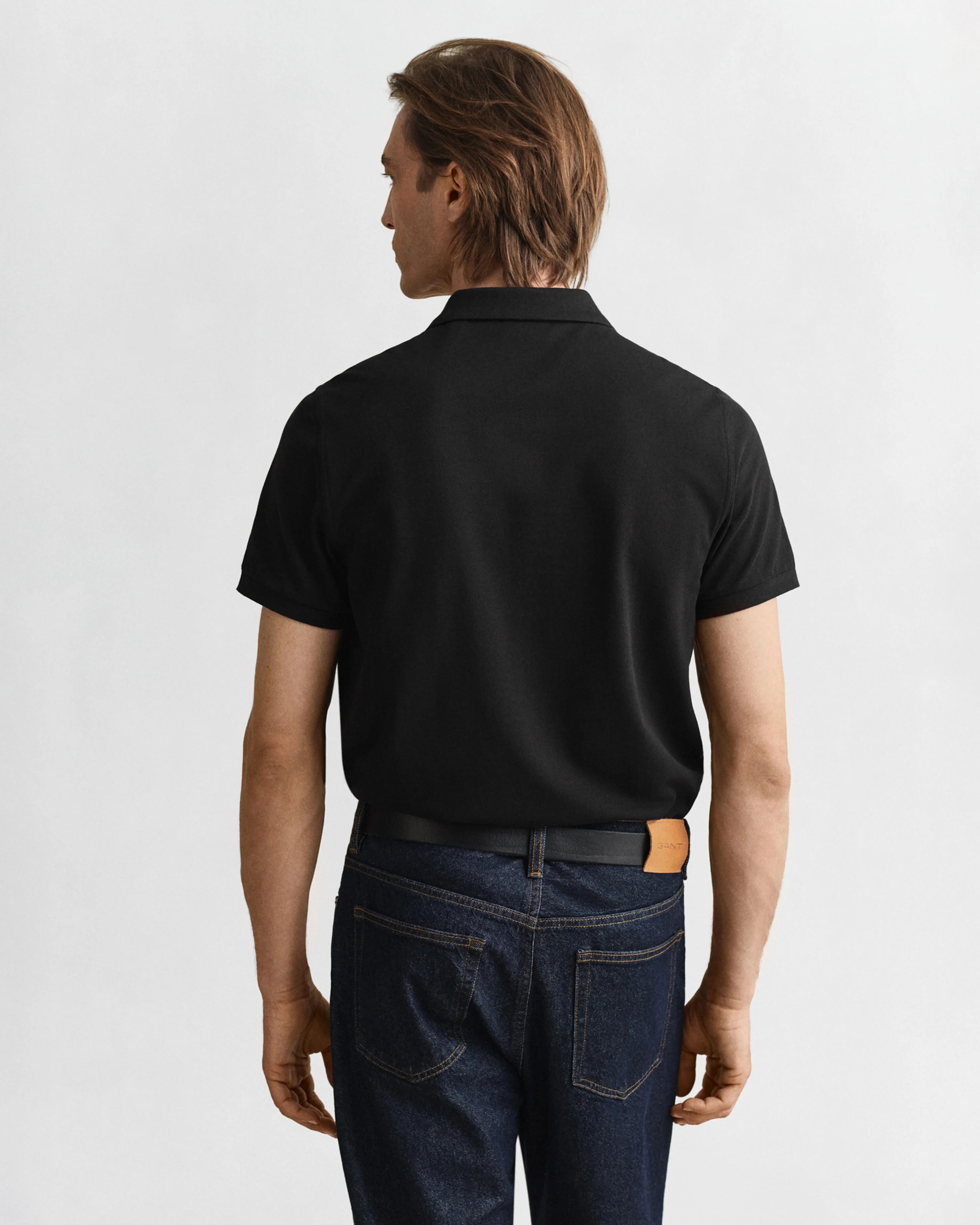 REG SHIELD SS PIQUE POLO-BLACK