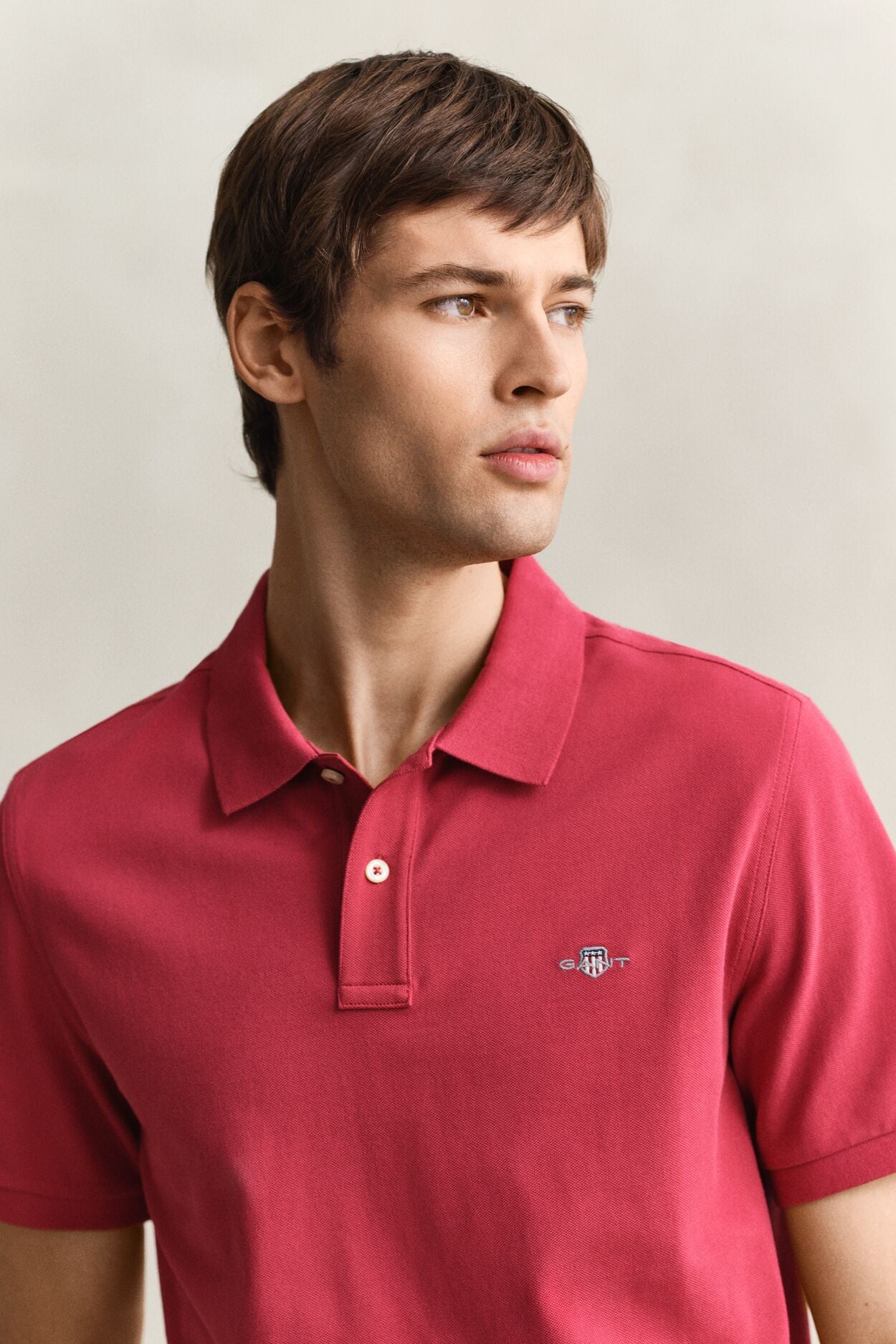 REG SHIELD SS PIQUE POLO-MAROON