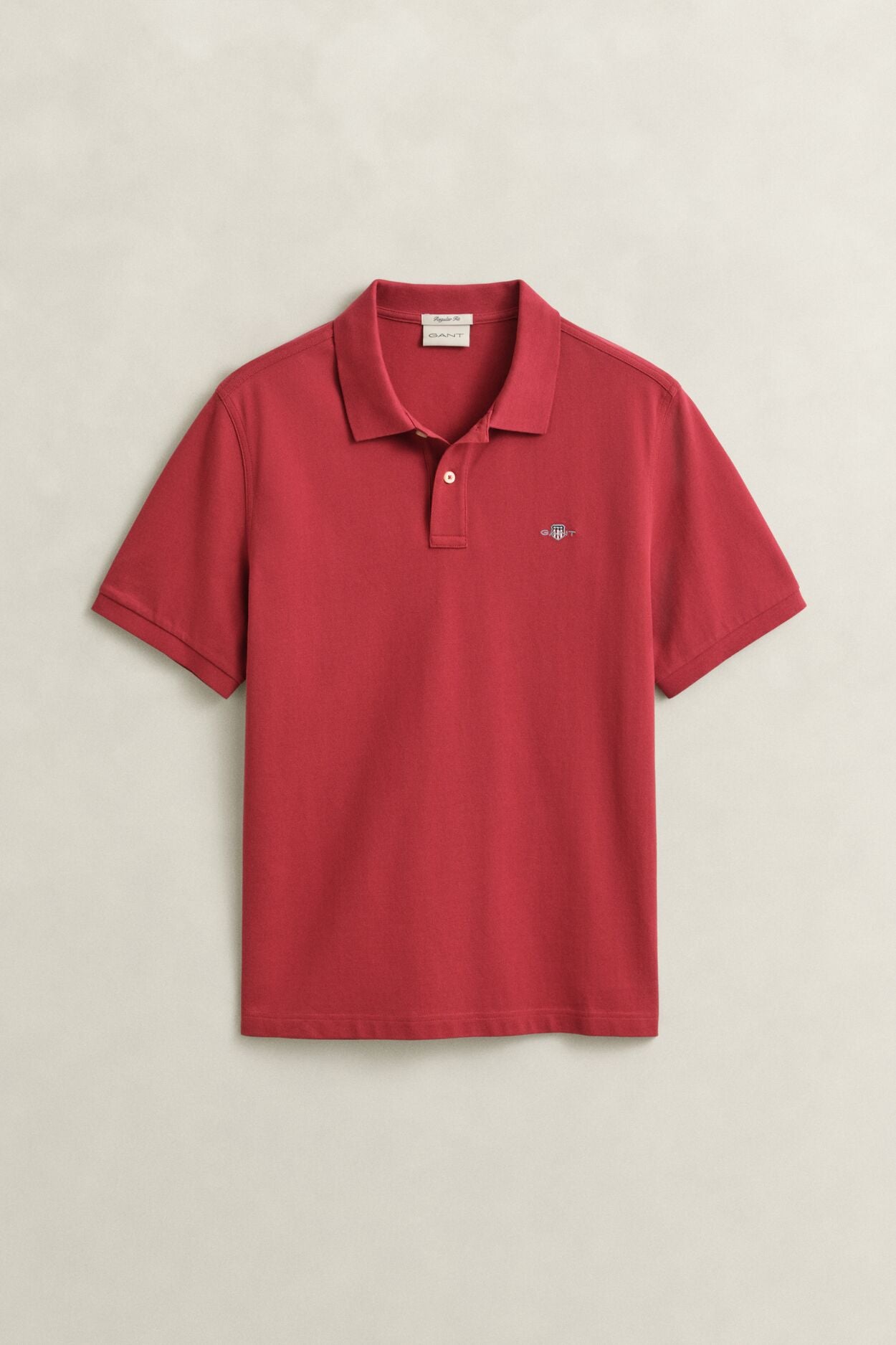 REG SHIELD SS PIQUE POLO-MAROON