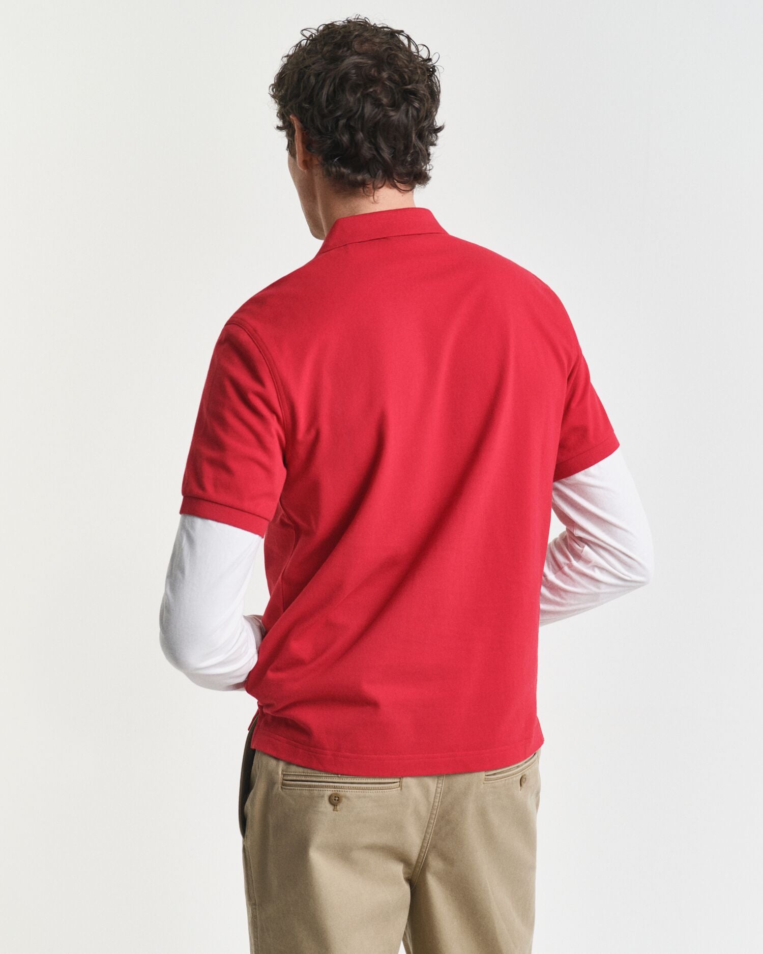 REG SHIELD SS PIQUE POLO-RUBY RED