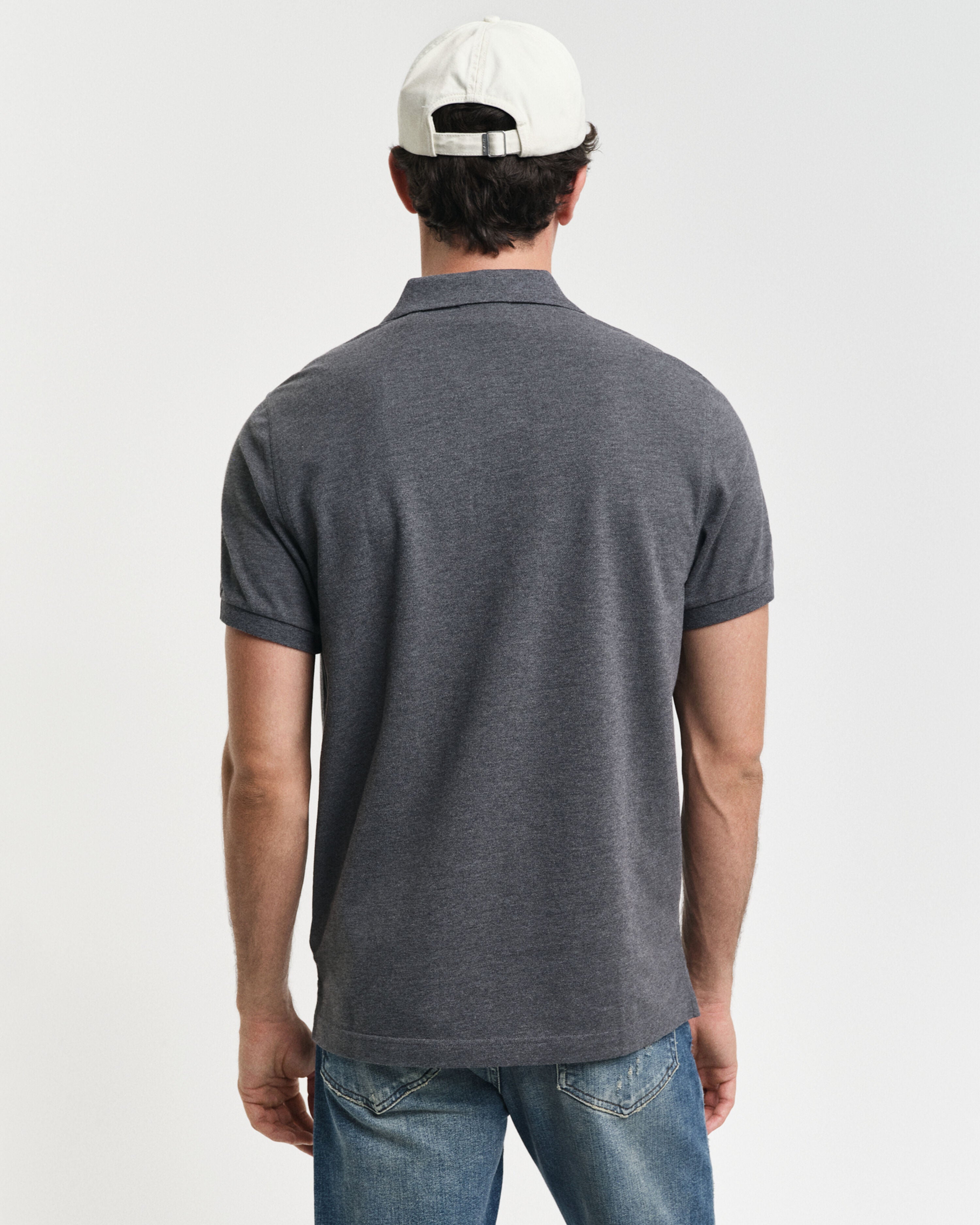 REG SHIELD SS PIQUE POLO-ANTRACIT MELANGE