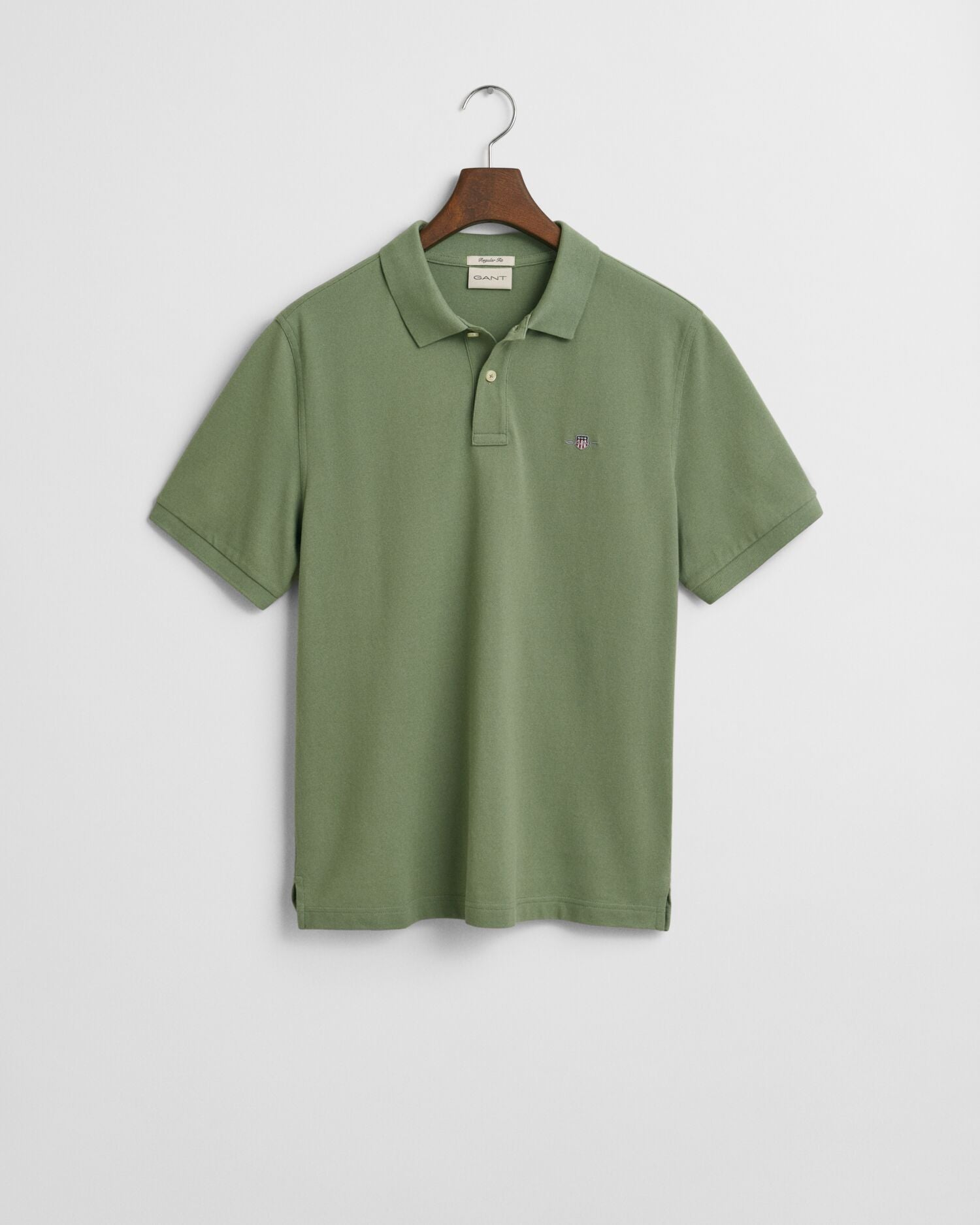 REG SHIELD SS PIQUE POLO-KALAMATA GREEN
