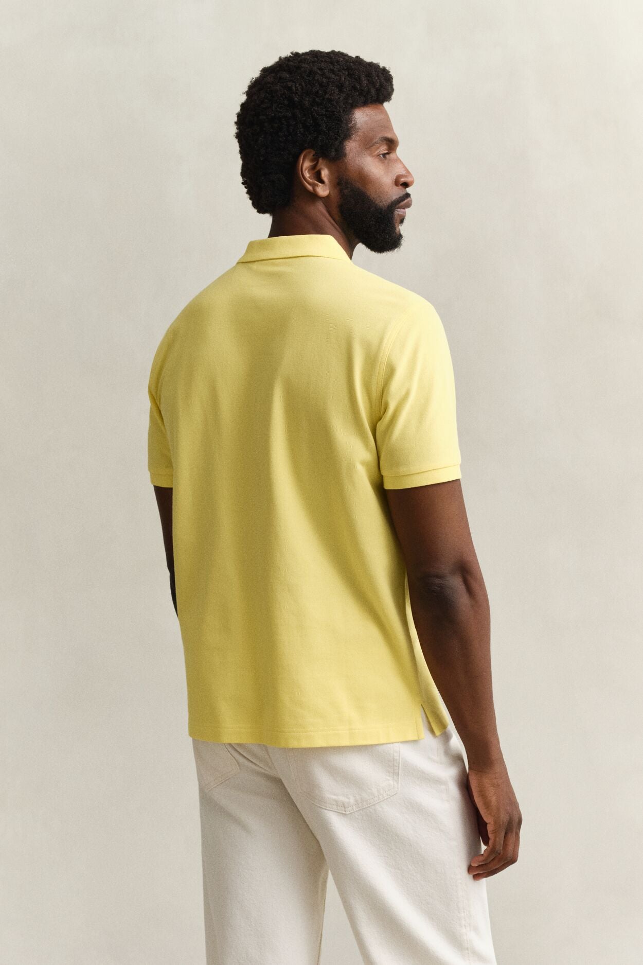 REG SHIELD SS PIQUE POLO-BANANA YELLOW