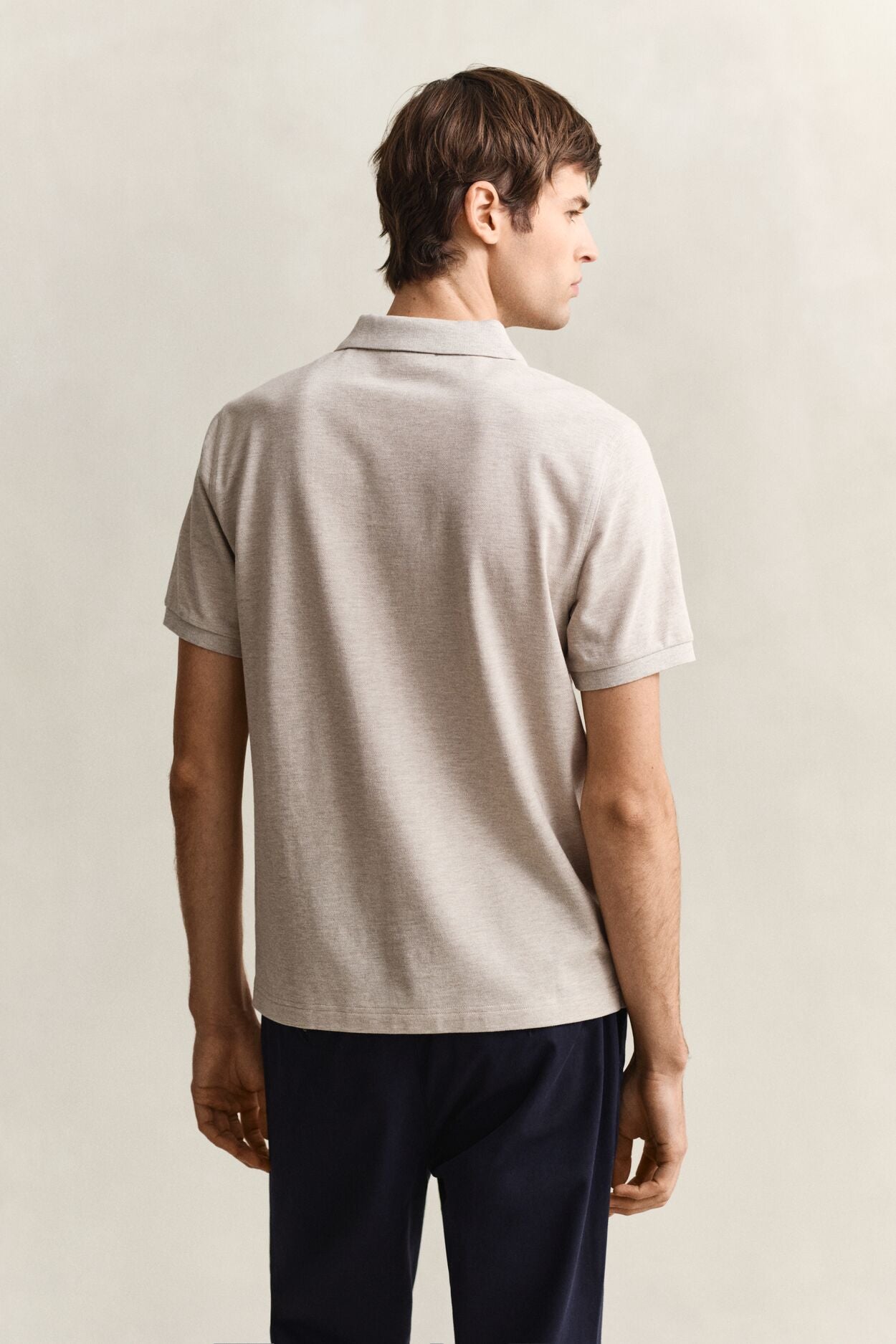 REG SHIELD SS PIQUE POLO-BEIGE