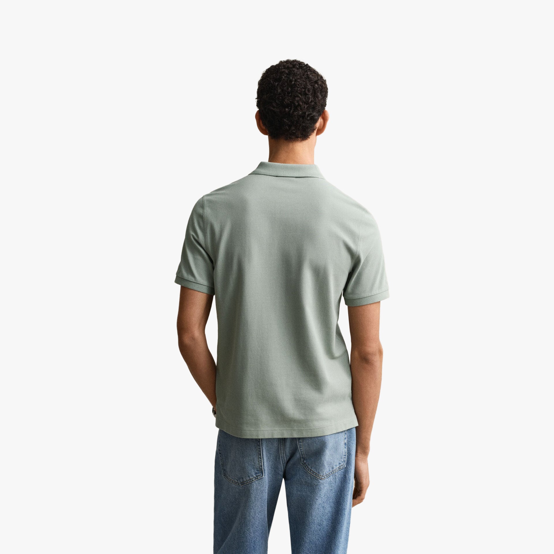 REG SHIELD SS PIQUE POLO-CERAMIC GREY