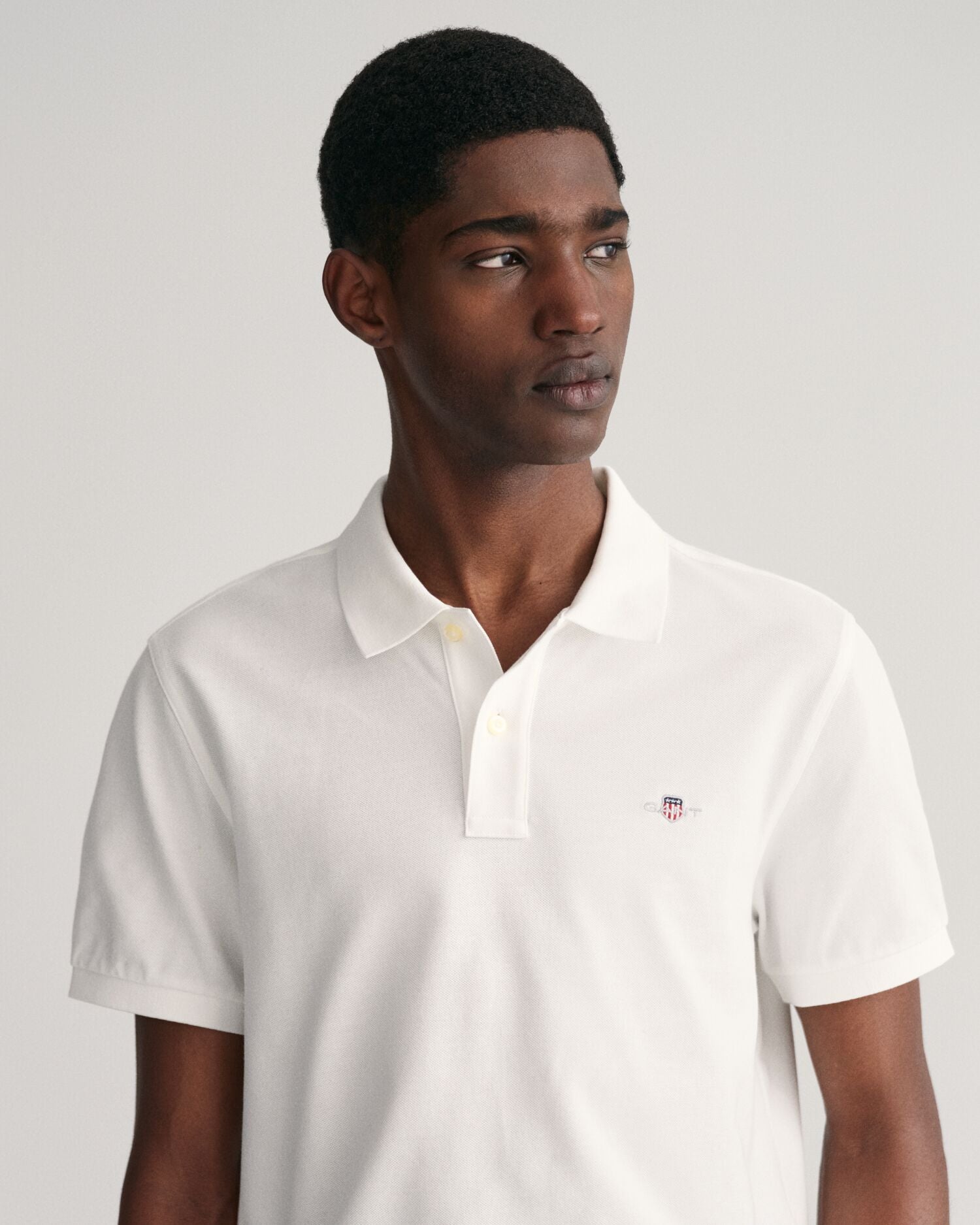 REG SHIELD SS PIQUE POLO-WHITE