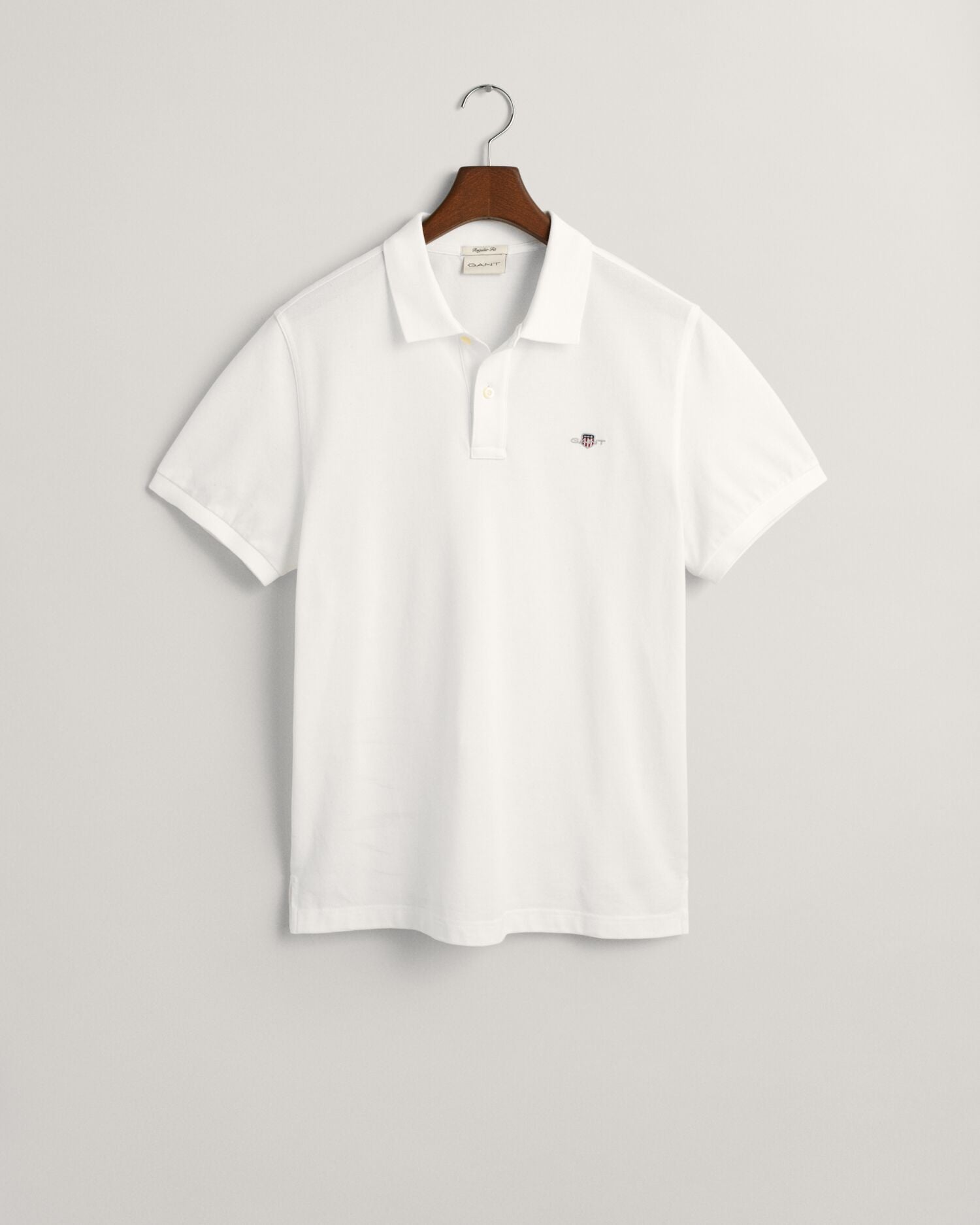 REG SHIELD SS PIQUE POLO-WHITE