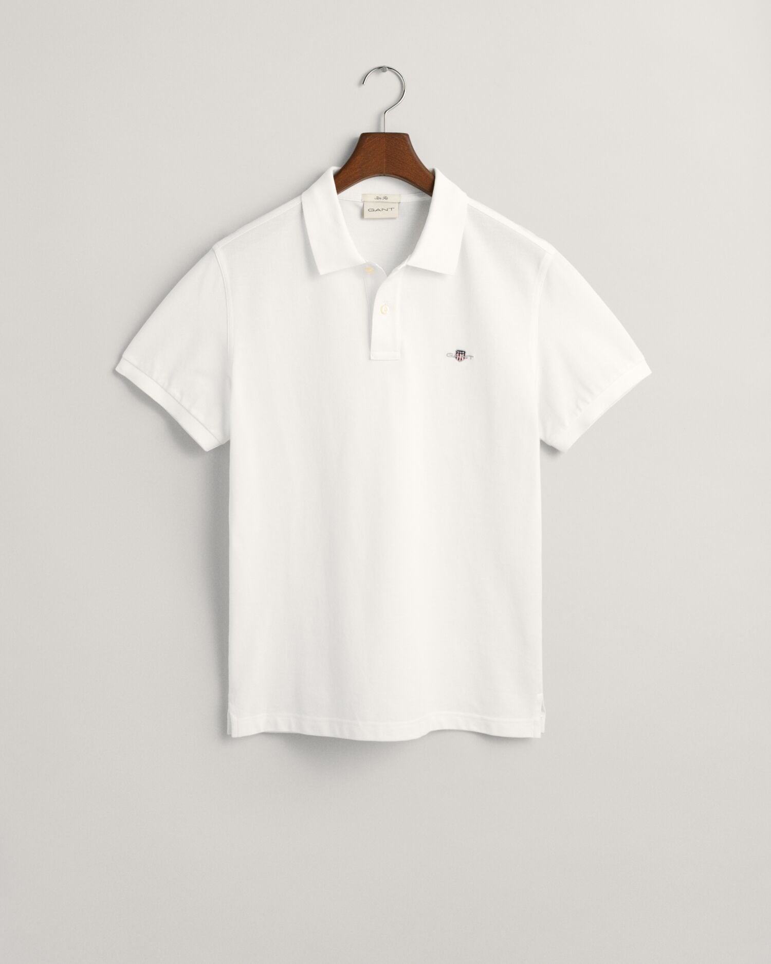 SLIM SHIELD SS PIQUE POLO-WHITE