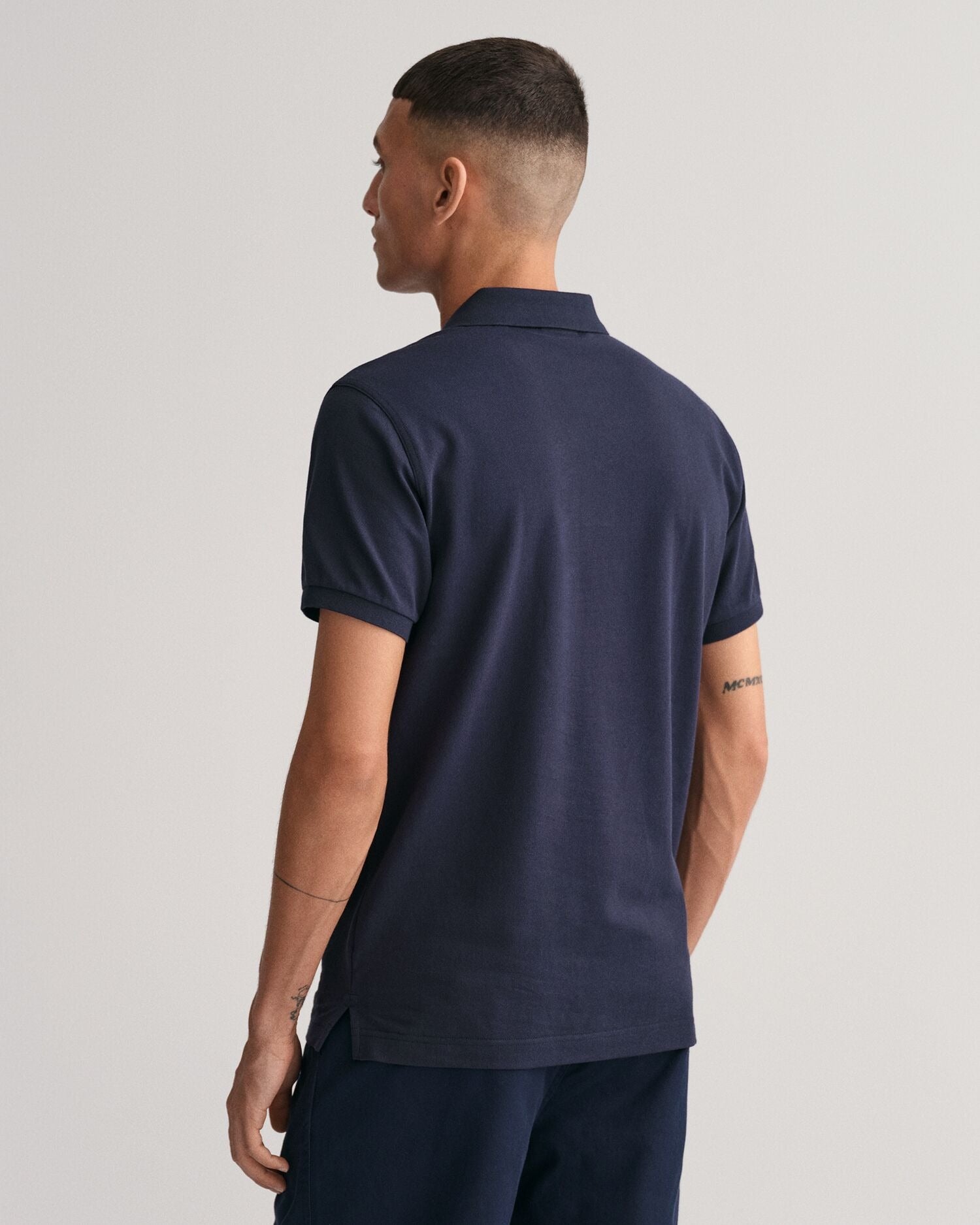 SLIM SHIELD SS PIQUE POLO-EVENING BLUE