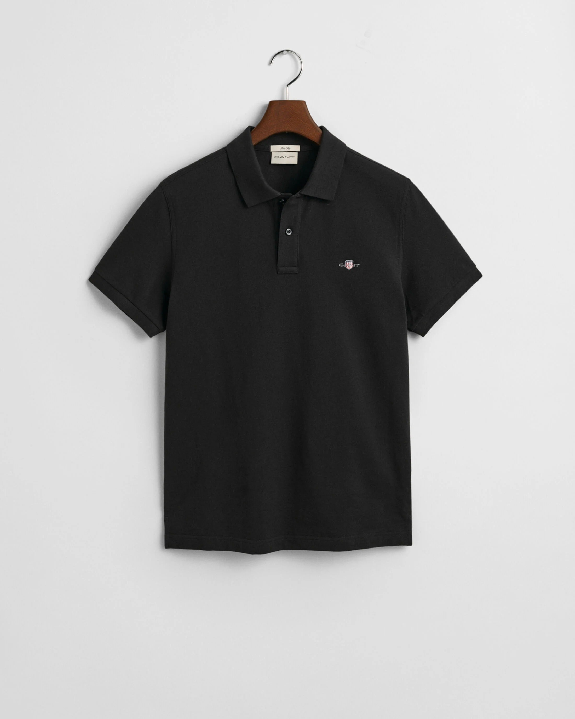 SLIM SHIELD SS PIQUE POLO-BLACK