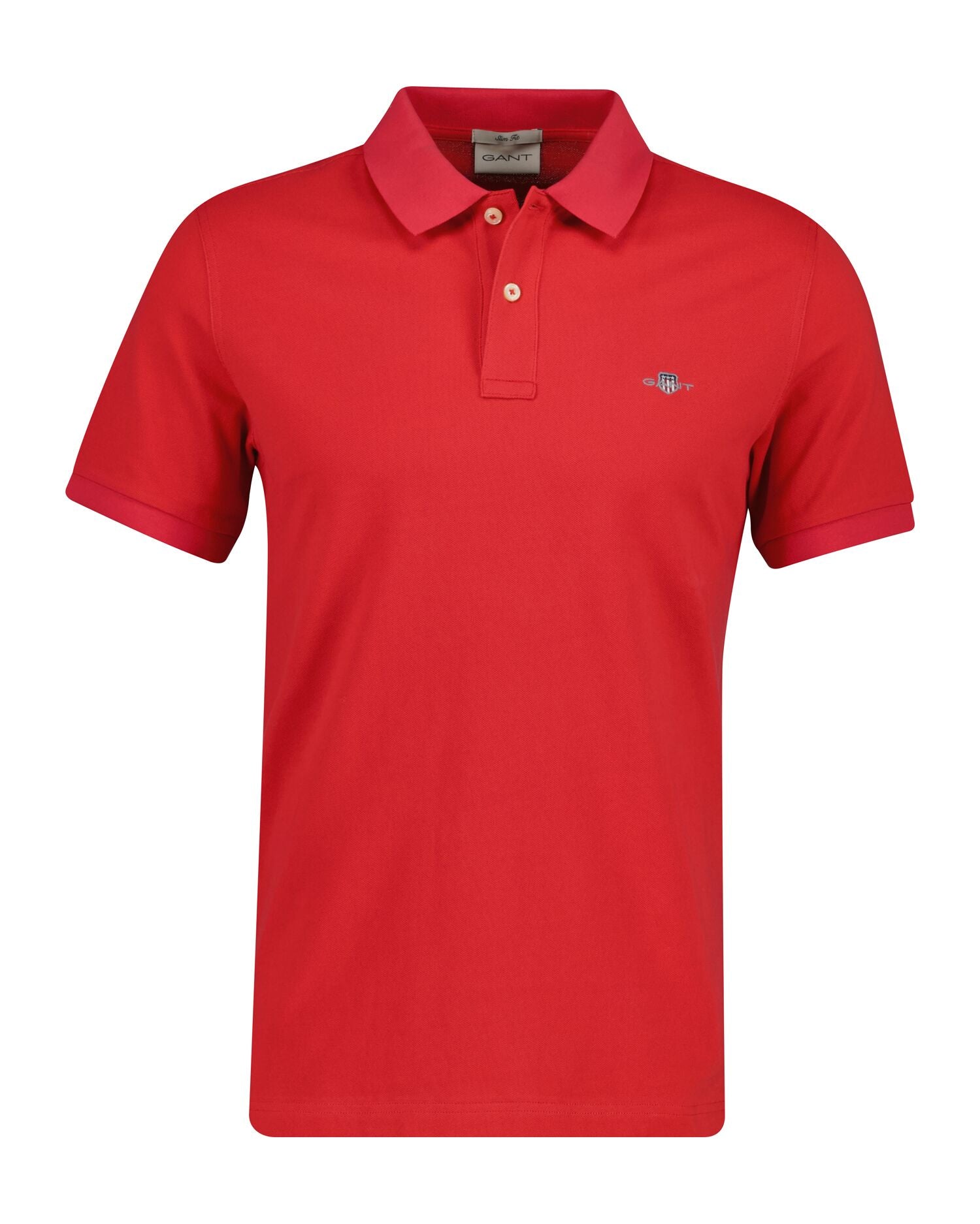 SLIM SHIELD SS PIQUE POLO-ROSE RED