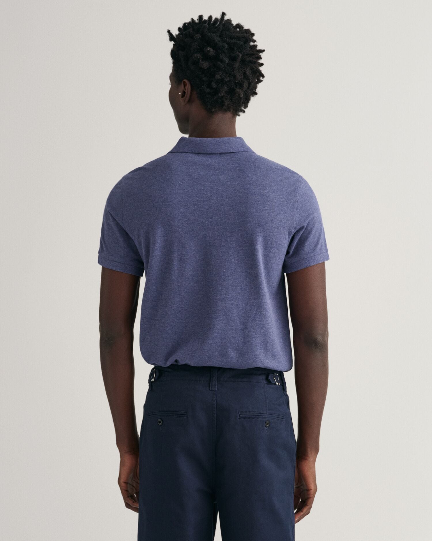 SLIM SHIELD SS PIQUE POLO-NAVYBLUE