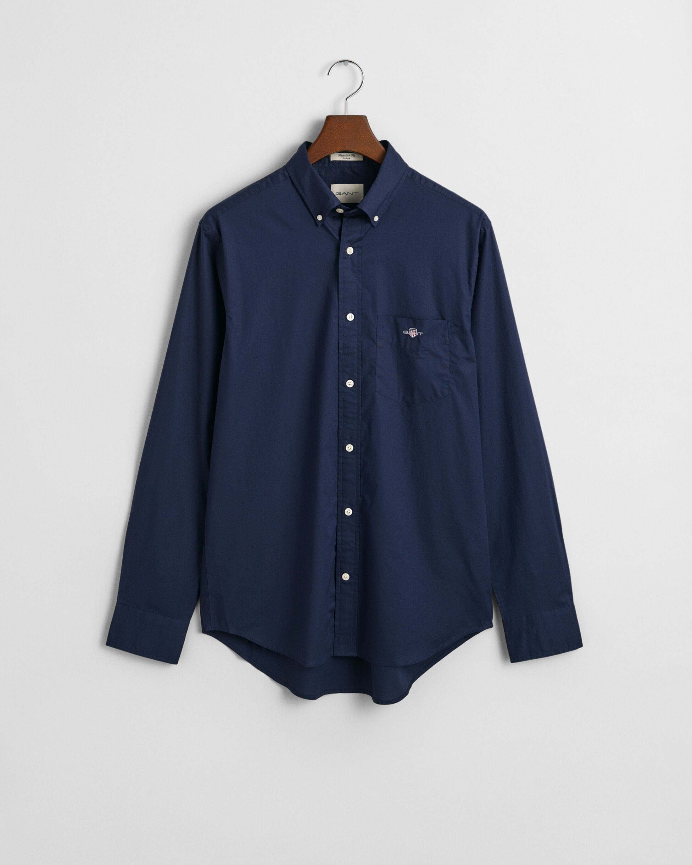REG CLASSIC POPLIN SHIRT-MARINE