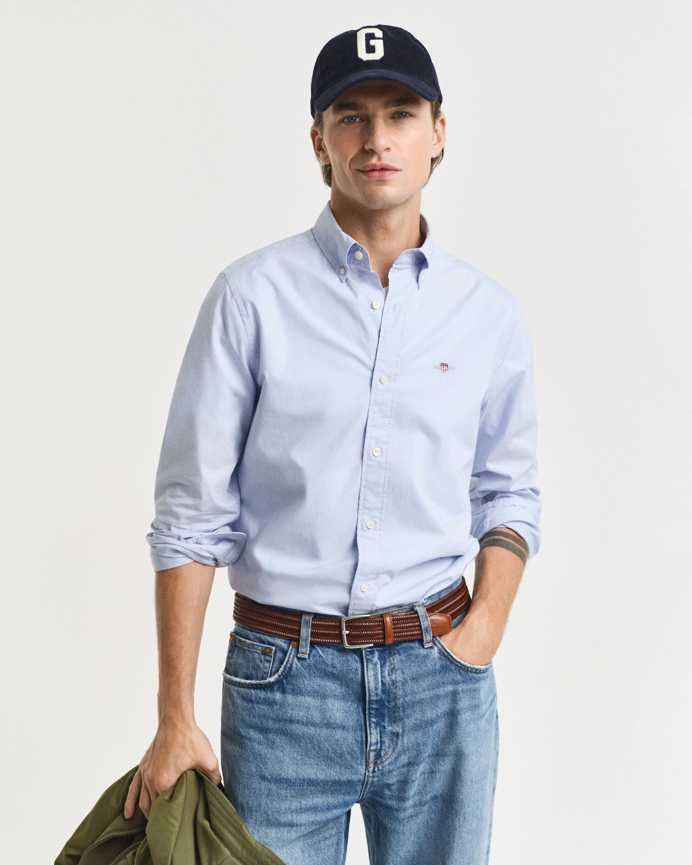 SLIM CLASSIC POPLIN SHIRT-LIGHT BLUE