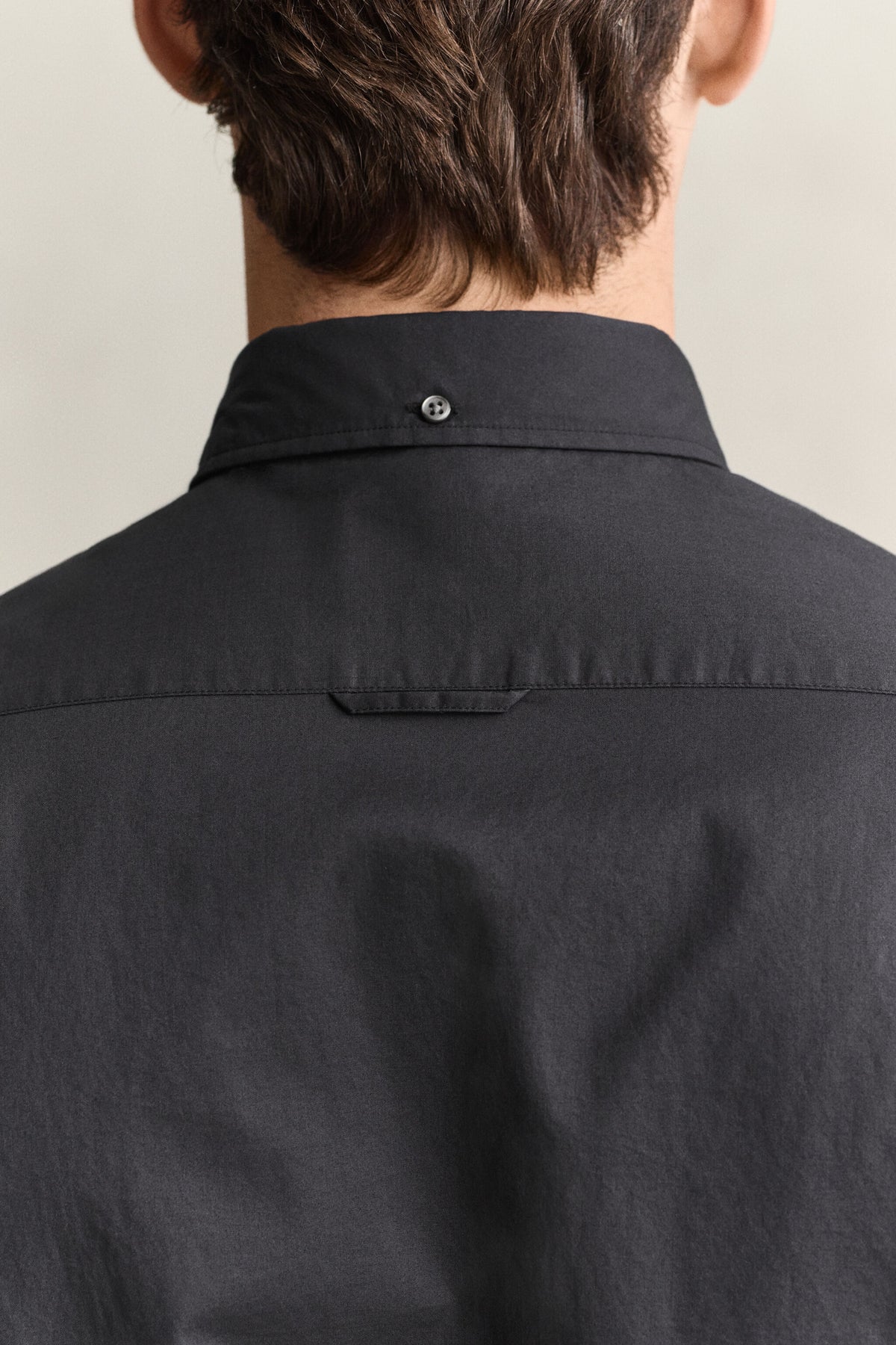 SLIM CLASSIC POPLIN SHIRT-BLACK