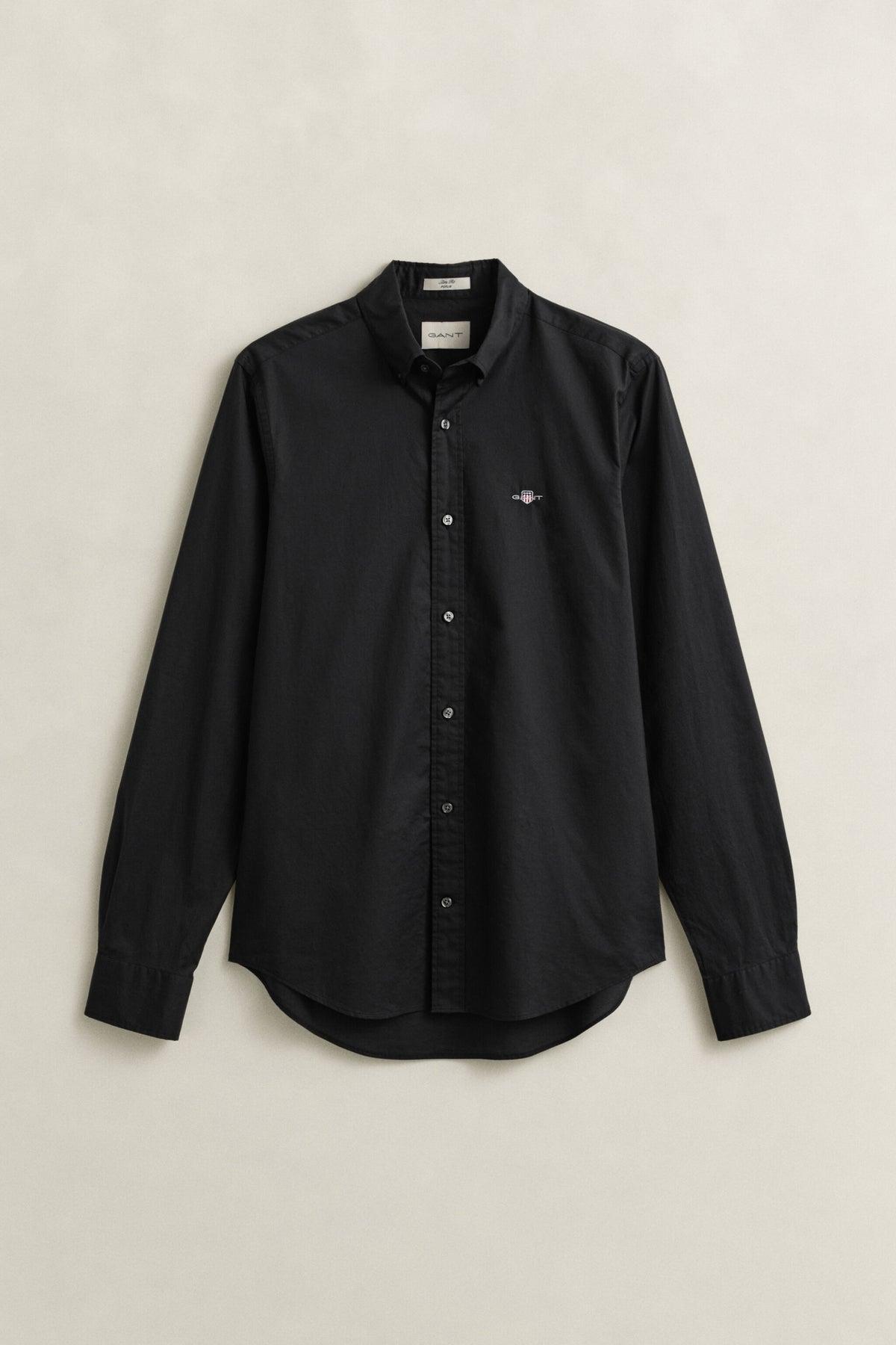 SLIM CLASSIC POPLIN SHIRT-BLACK
