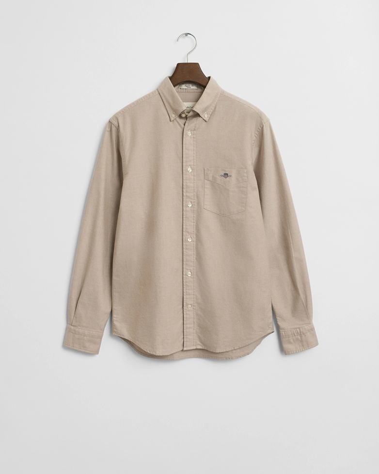 REG OXFORD SHIRT-WARM KHAKI