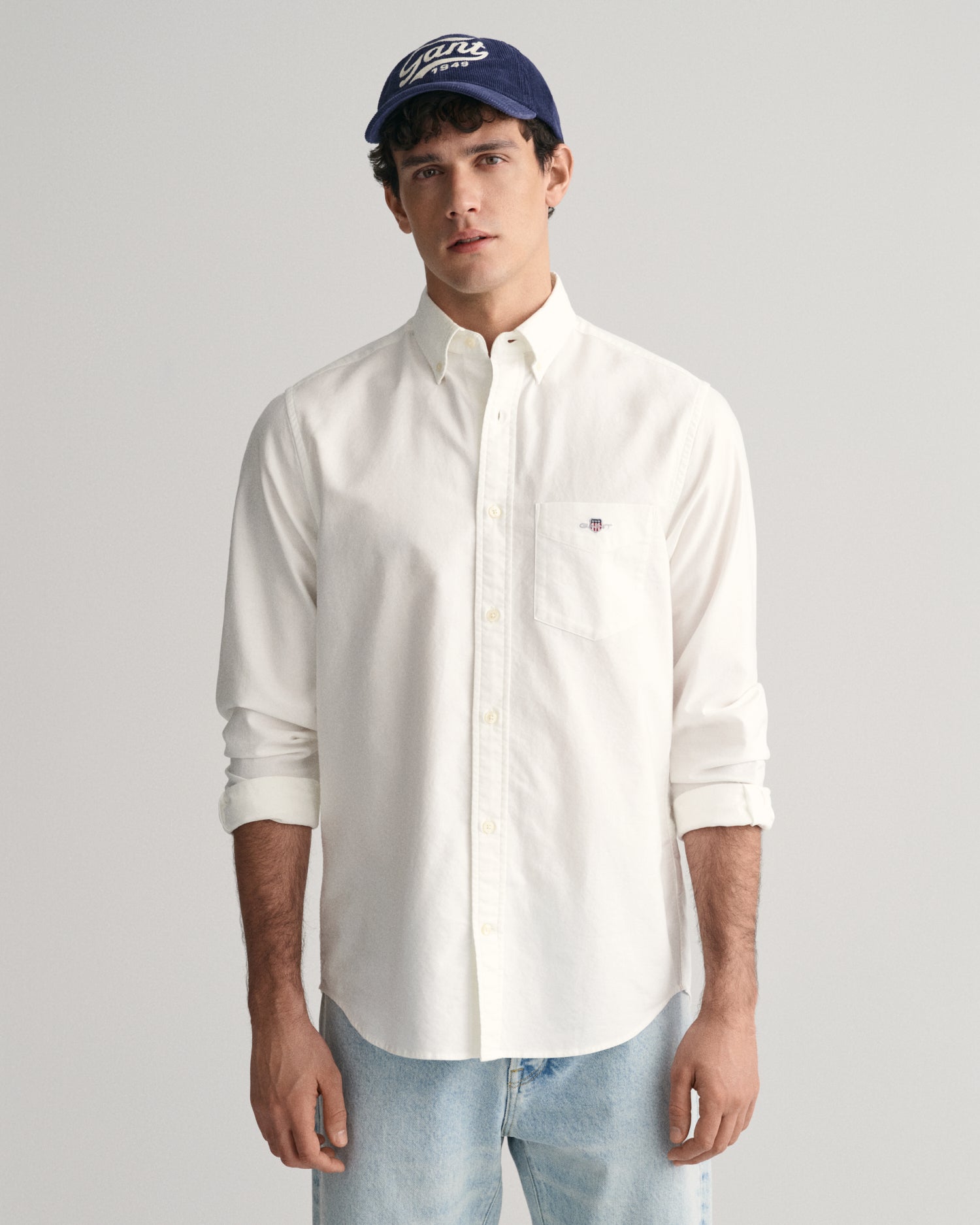 REG OXFORD SHIRT-WHITE