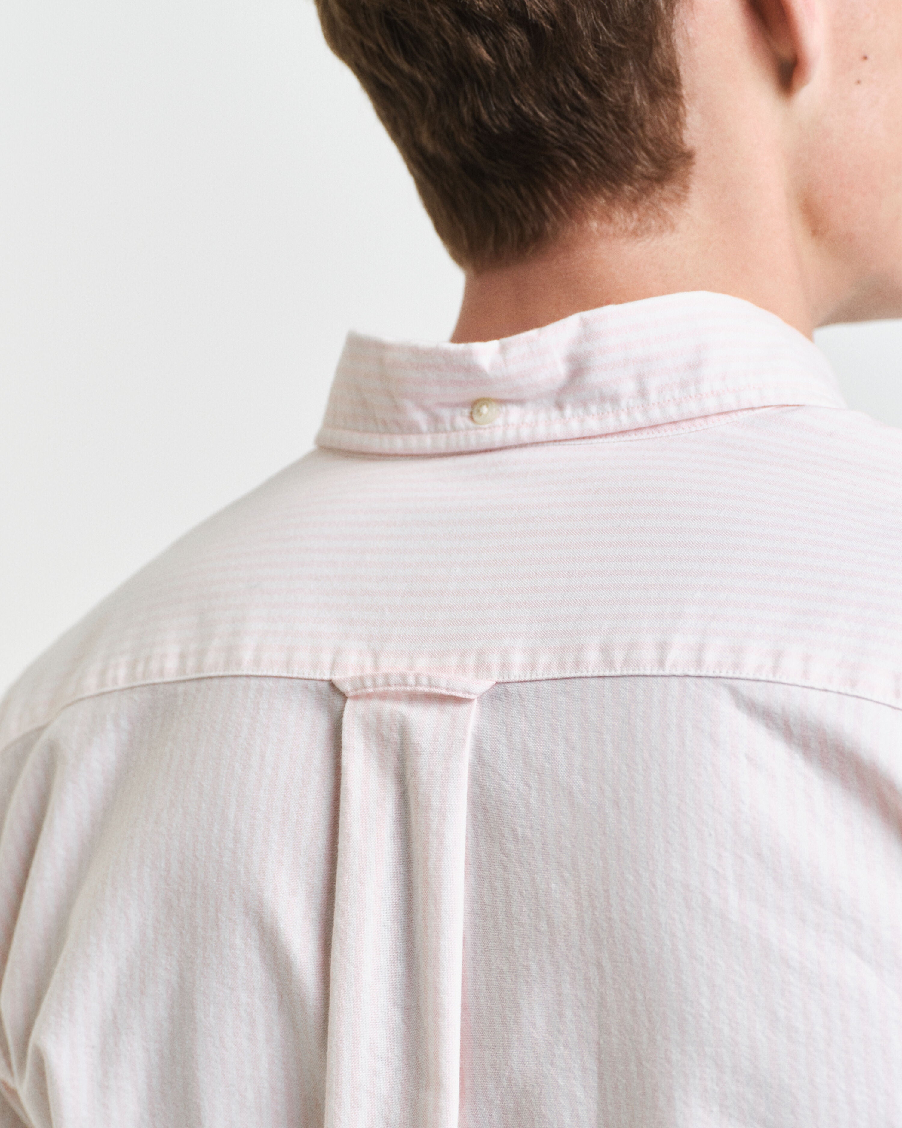 REG OXFORD BANKER STRIPE SHIRT-LIGHT PINK