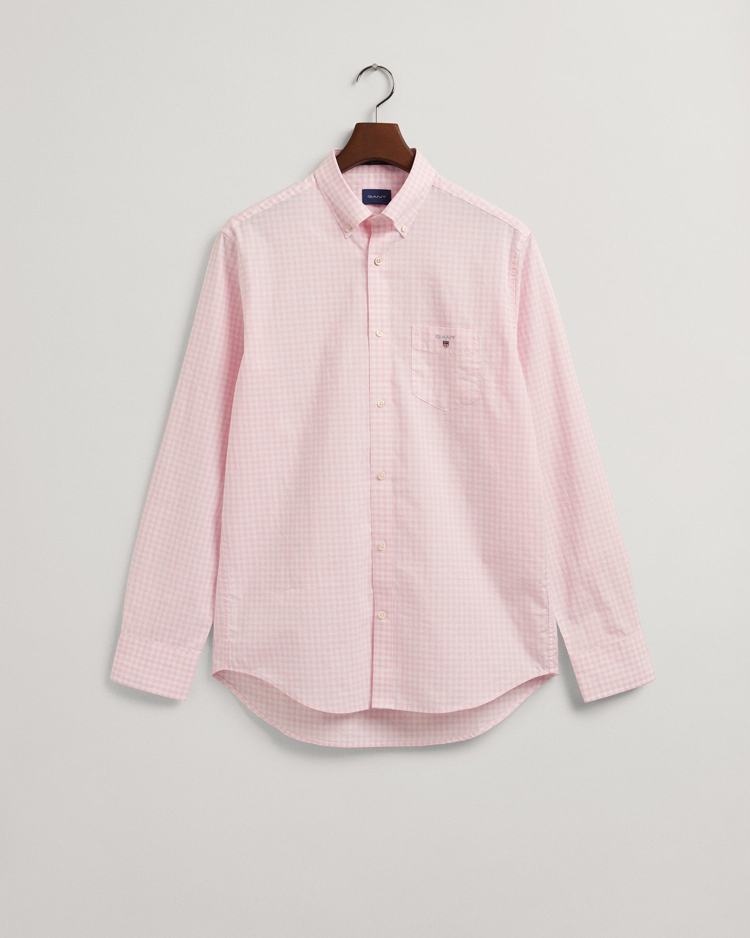THE BROADCLOTH GINGHAM REG BD -CALIFORNIA PINK