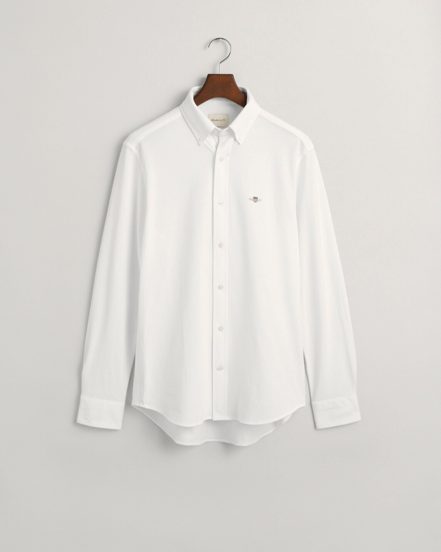 REG JERSEY PIQUE SHIRT-WHITE